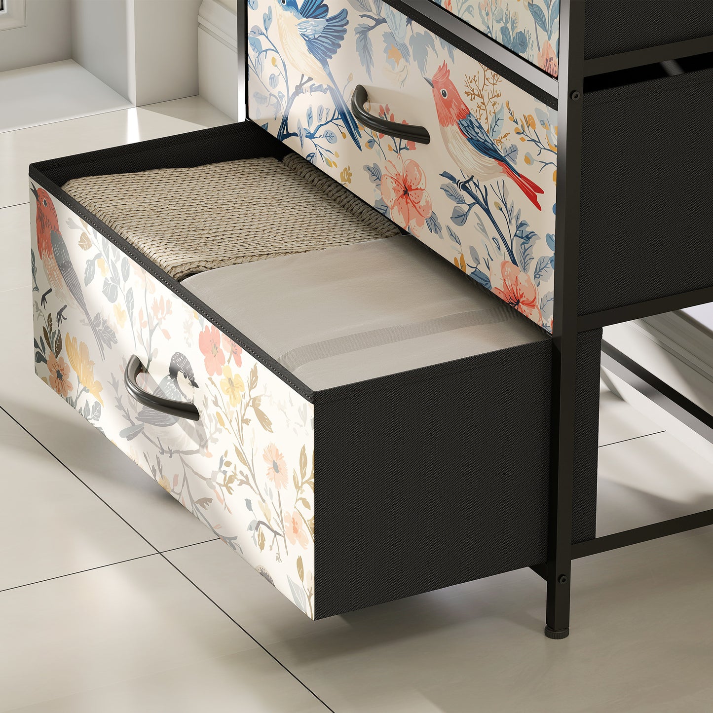 HOMCOM 4-Drawer Chest of Drawers - White