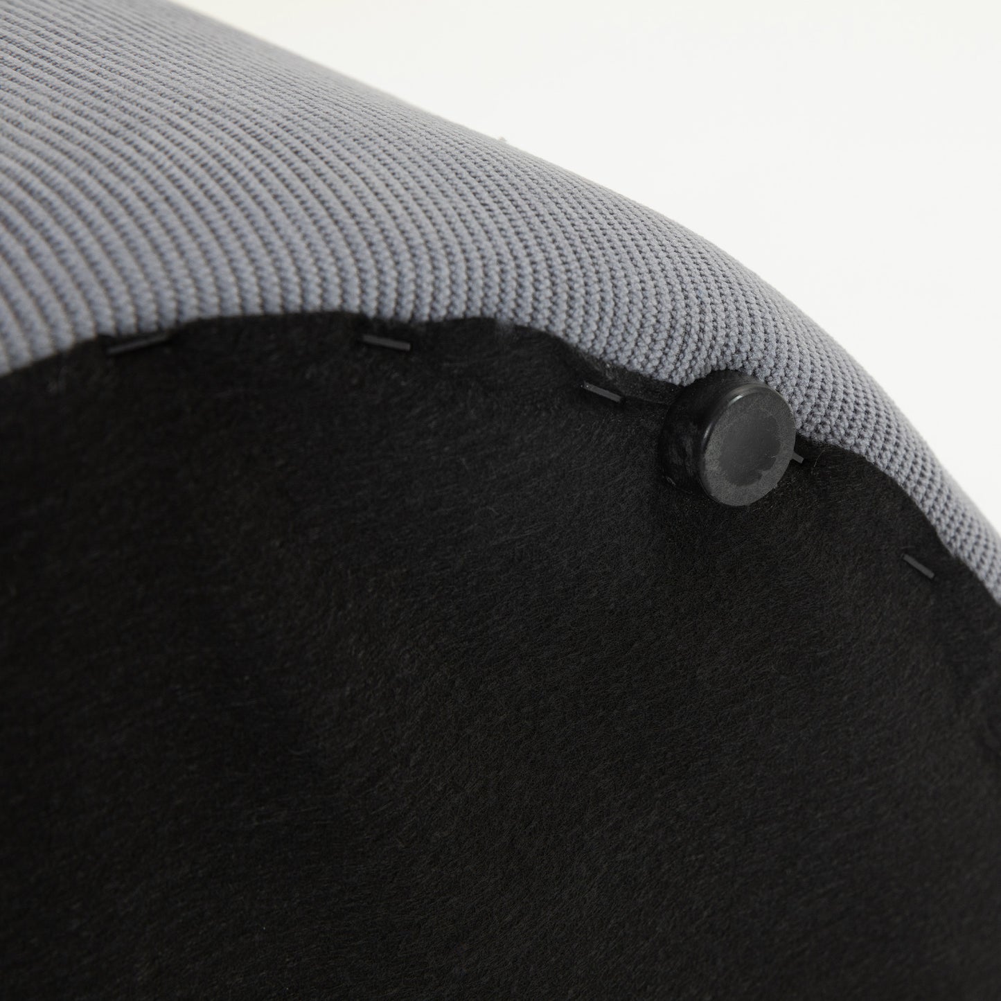 HOMCOM Modern Storage Ottoman with Removable Lid - Light Grey