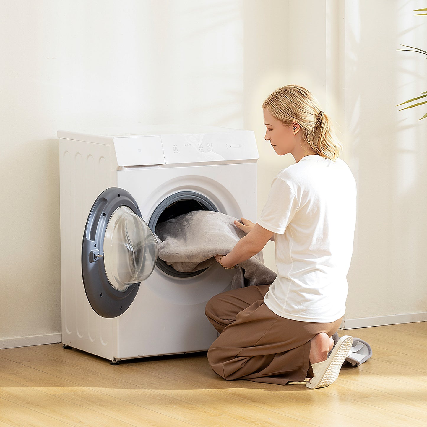 HOMCOM Electric Blanket with Dual Controllers, Ultra Soft Flannel, Machine Washable, 5 Heat Levels, 10-Hour Timer, Grey