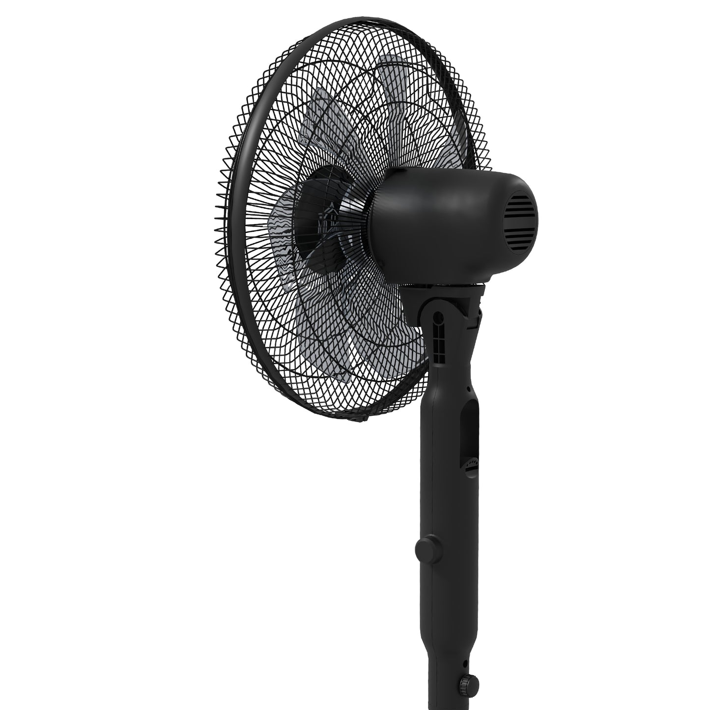 HOMCOM Three Mode Pedestal Fan, with Insect Repellant Box and LED Panel - Black