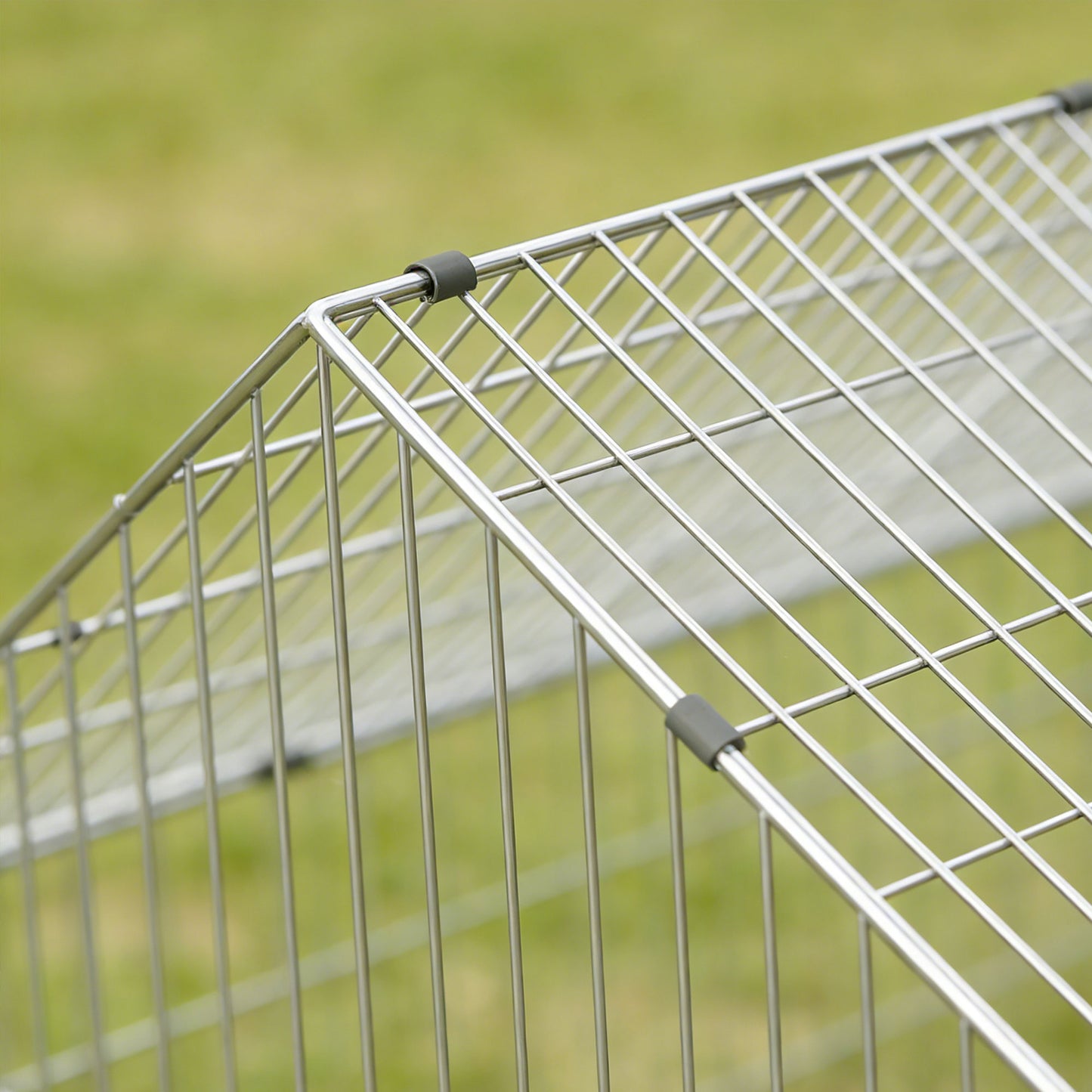 PawHut Rabbit Run with Protective Cover for Small Animals, Chickens, Guinea Pigs, Tortoises, 180 x 75 x 75 cm, Black