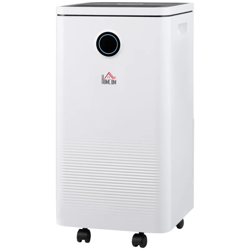 HOMCOM 10L/Day 2500ML Portable Quiet Dehumidifier with WiFi Smart App Control