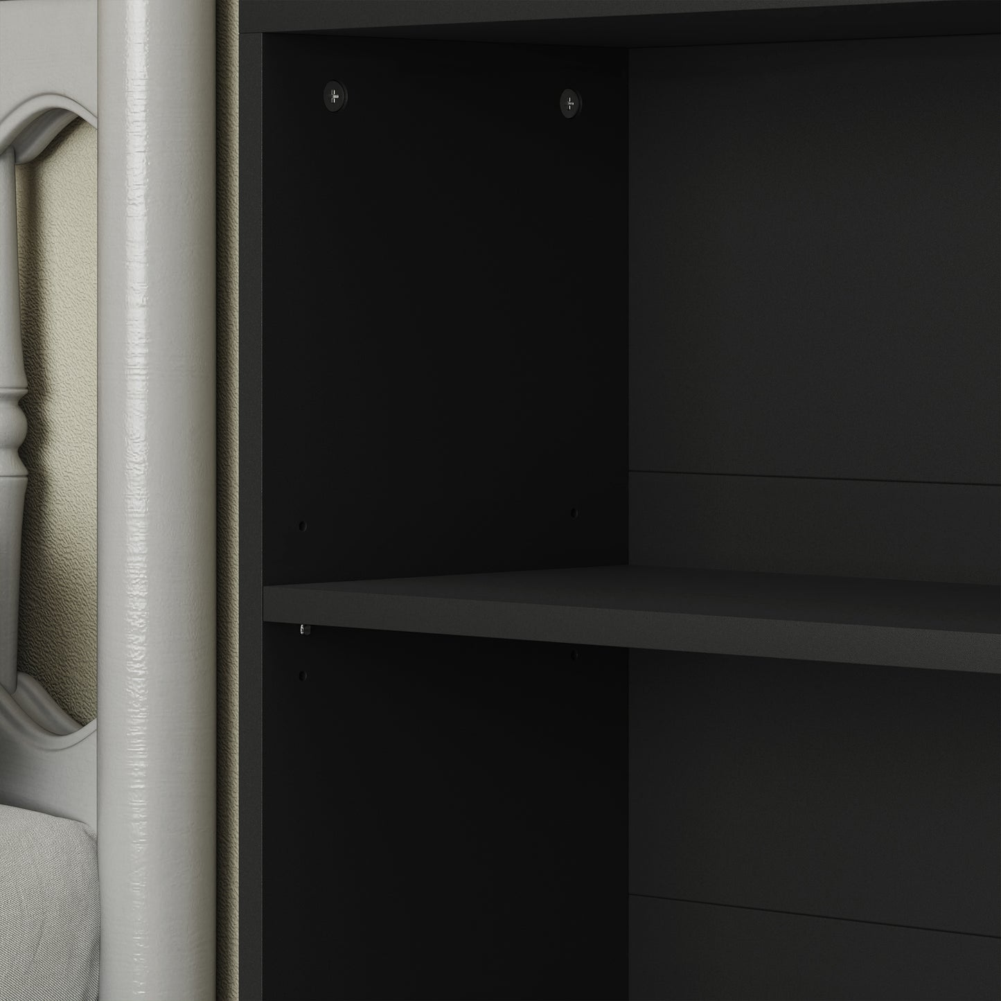 HOMCOM 6 Tier Bookshelf, Freestanding Bookcase with Adjustable Shelves, Storage Unit for Living Room, Bedroom, Study, Black