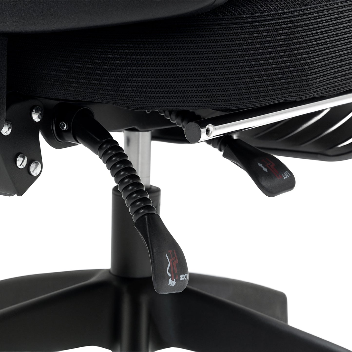 HOMCOM Ergonomic Mesh High Back Office Chair with Adjustable Lumbar Support, Headrest, Footrest, Reclining Swivel, Black