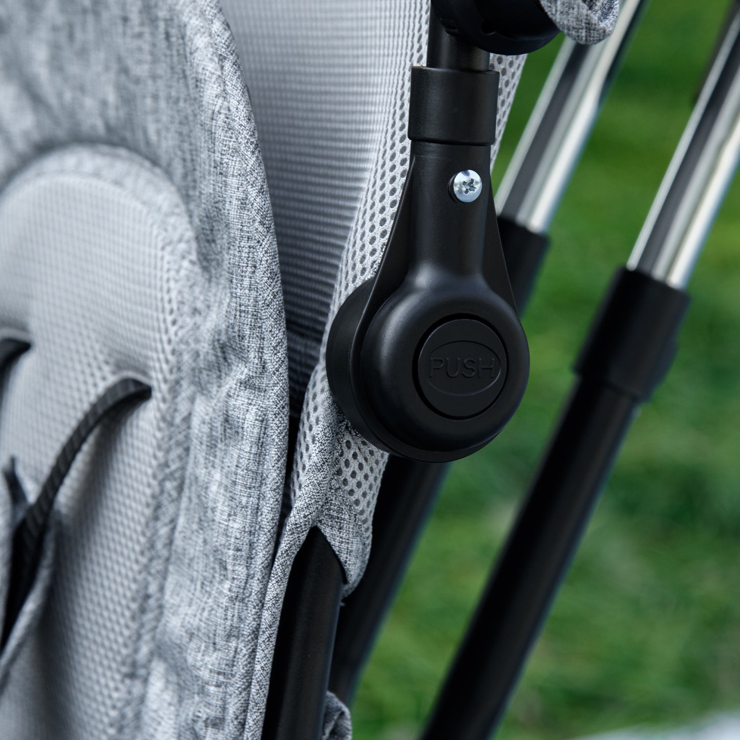 HOMCOM 4 in 1 Kids Trike Push Bike w/ Push Handle 5-point Safety Belt for 1-5 Year olds Grey