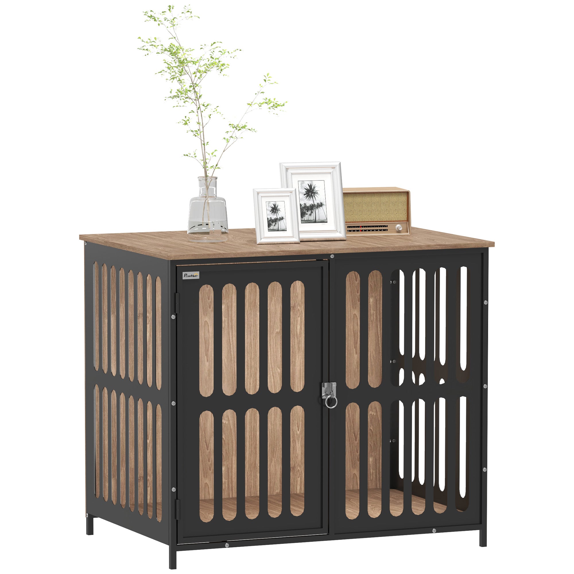 Curated visual reference: Visual Reference: Pawhut Dog Crate Furniture With Anti Chew Resistant Mesh Anti