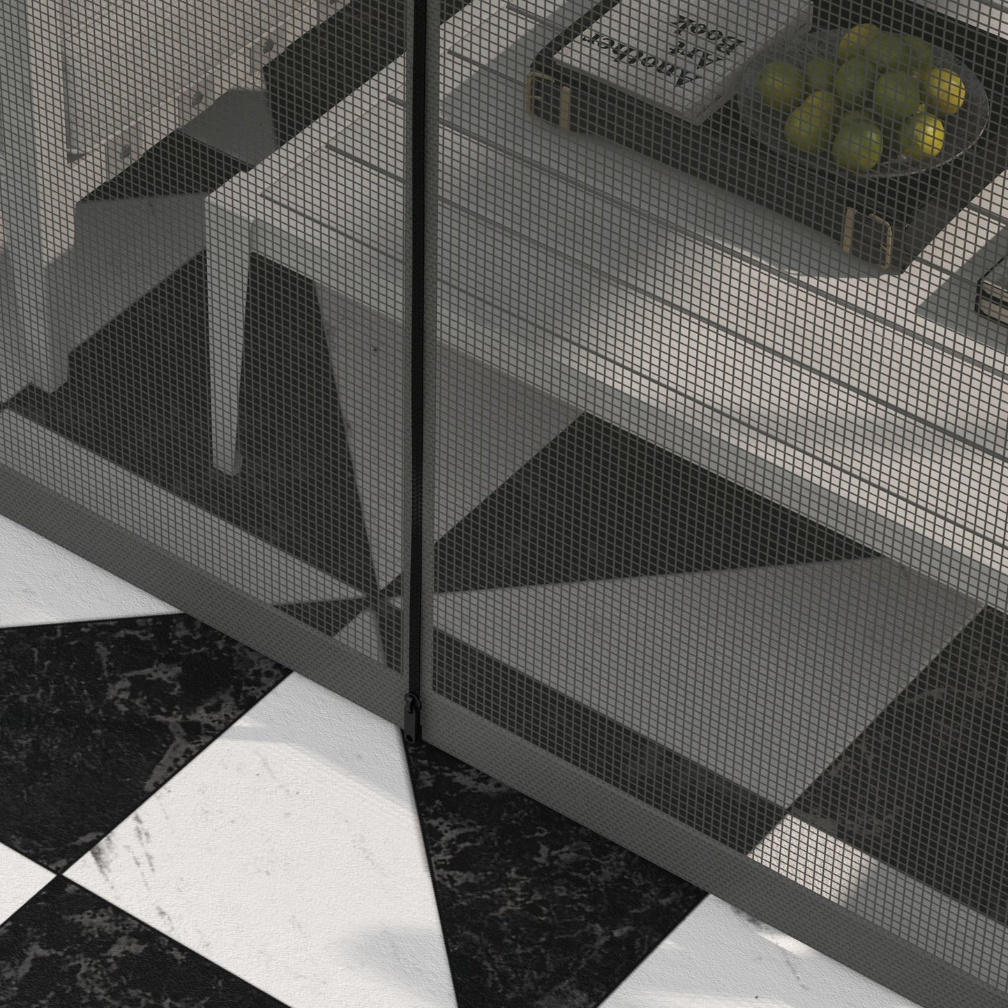 Outsunny 4 x 3m Aluminium Frame Hard Gazebo with Accessories - Black