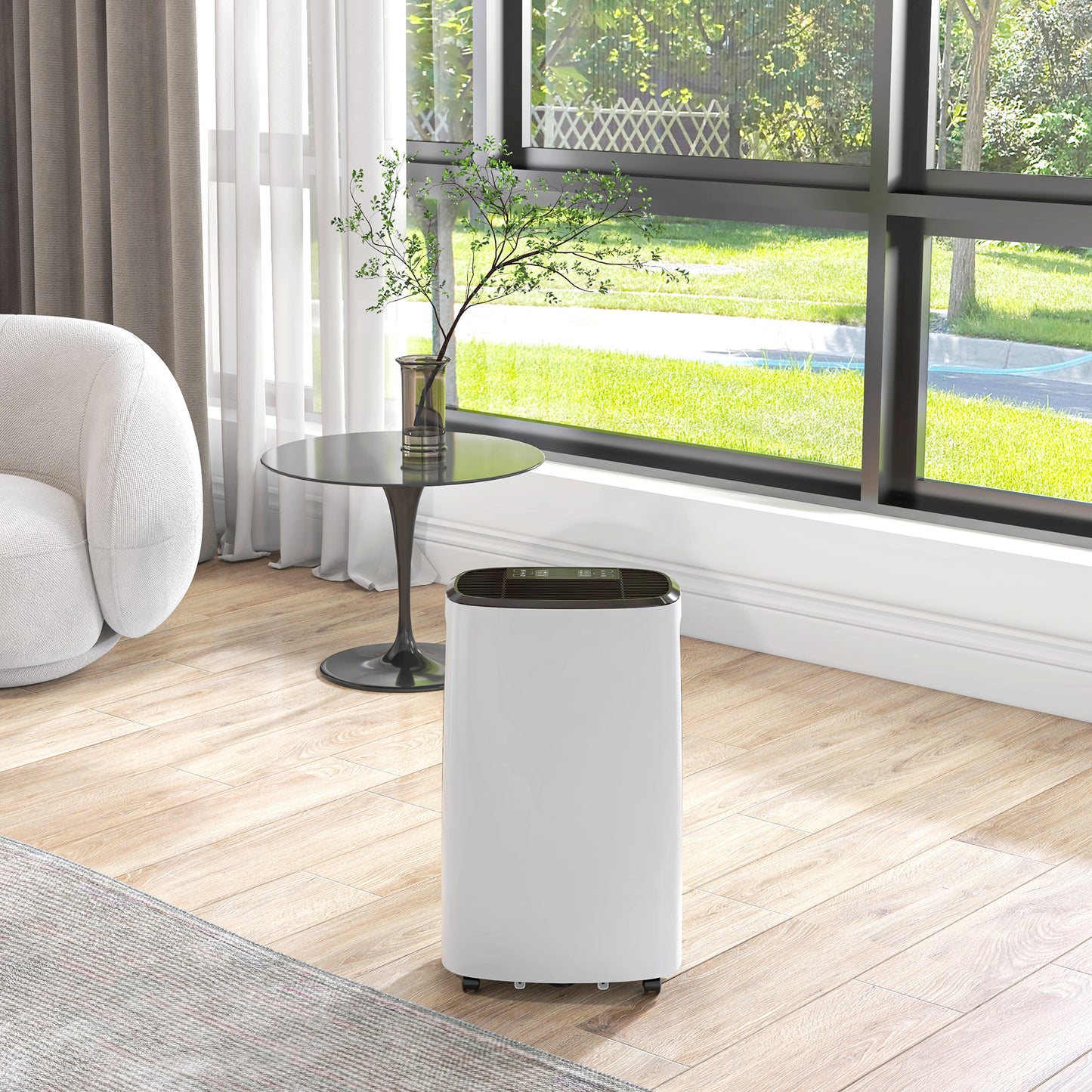 HOMCOM 16l/Day Dehumidifier, with Washable Filter and Timer - White