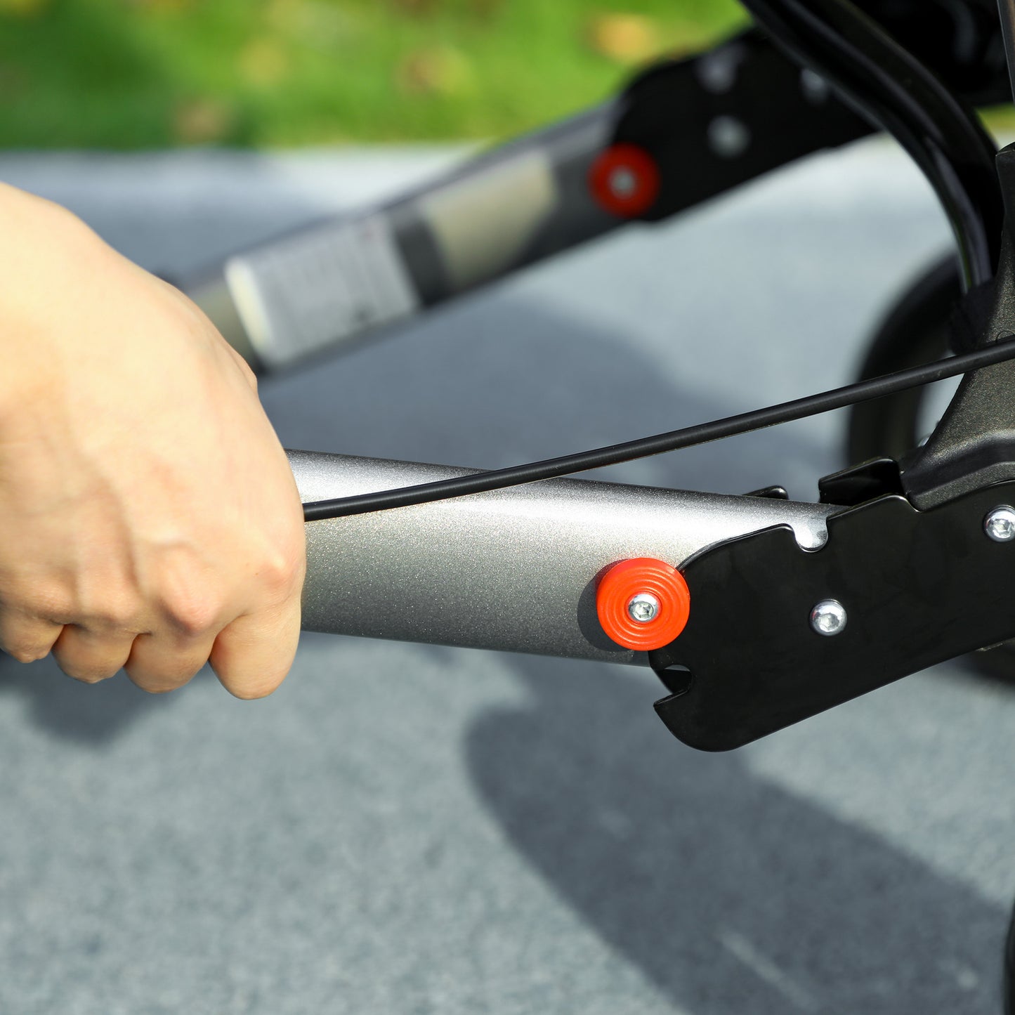 HOMCOM 4-Wheel Rollator with Seat, Backrest, Carry Bag, Adjustable Height, Silver