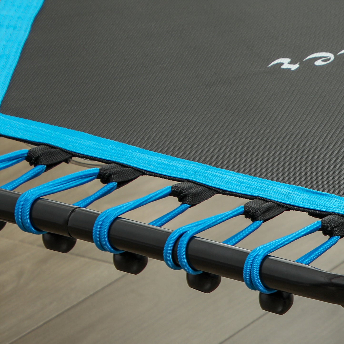 SPORTNOW 45" Rebounder Trampoline for Adults, Quiet Bungee Rebounder with LED Lights and Adjustable Handle, Blue