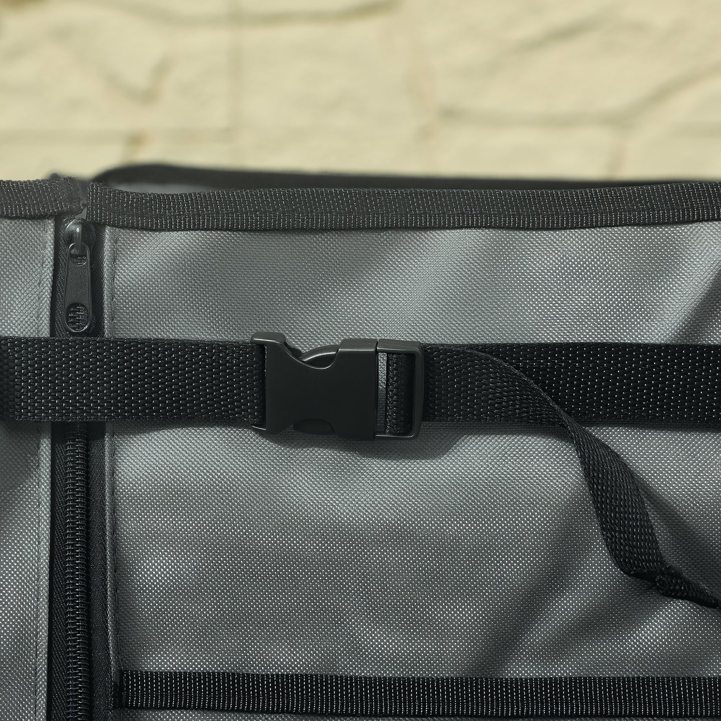 Outsunny Folding Trolley with Wheels, 150L Collapsible Wagon with Openable Sides, Adjustable Handle, Brakes for Camping & Shopping, Grey