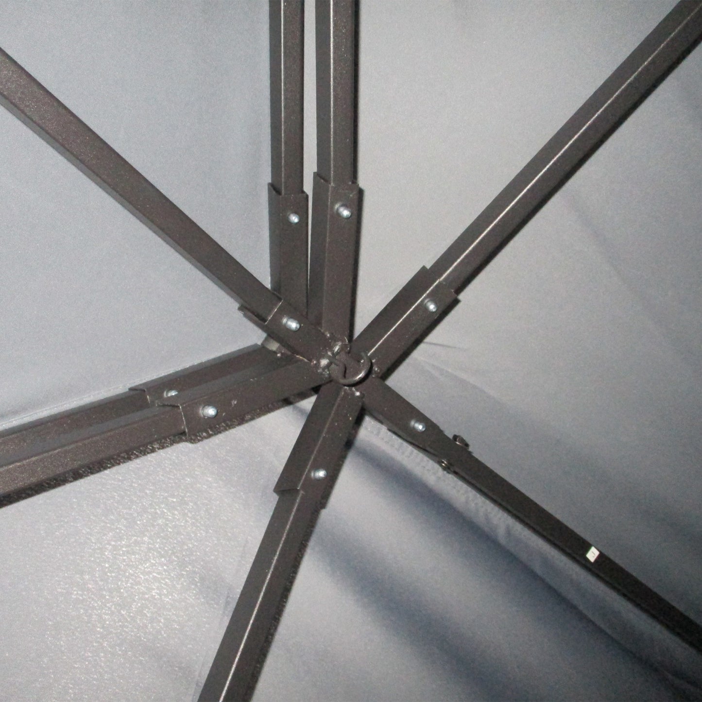 Outsunny 3 x 4m Aluminium Garden Gazebo, Marquee Canopy Shelter Pavilion Party Tent with Nets and Curtains for Garden and Deck, Dark Grey