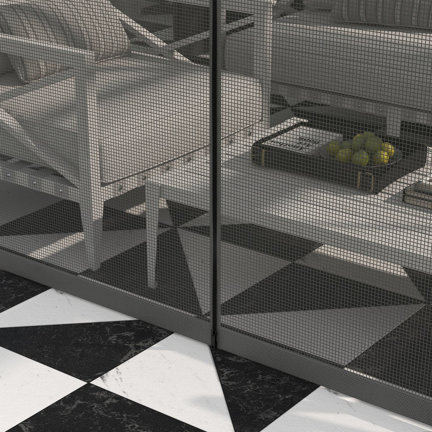 Outsunny 4 x 3m Aluminium Frame Hard Gazebo with Accessories - Brown