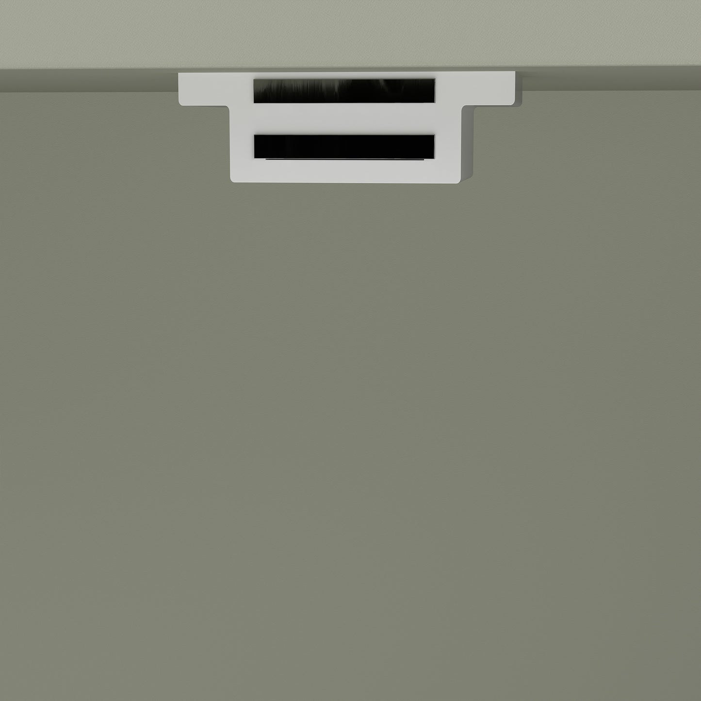 HOMCOM Bathroom Cabinet, Bathroom Wall Cabinet with Louvered Doors and Adjustable Shelf Storage for Kitchen, Light Green