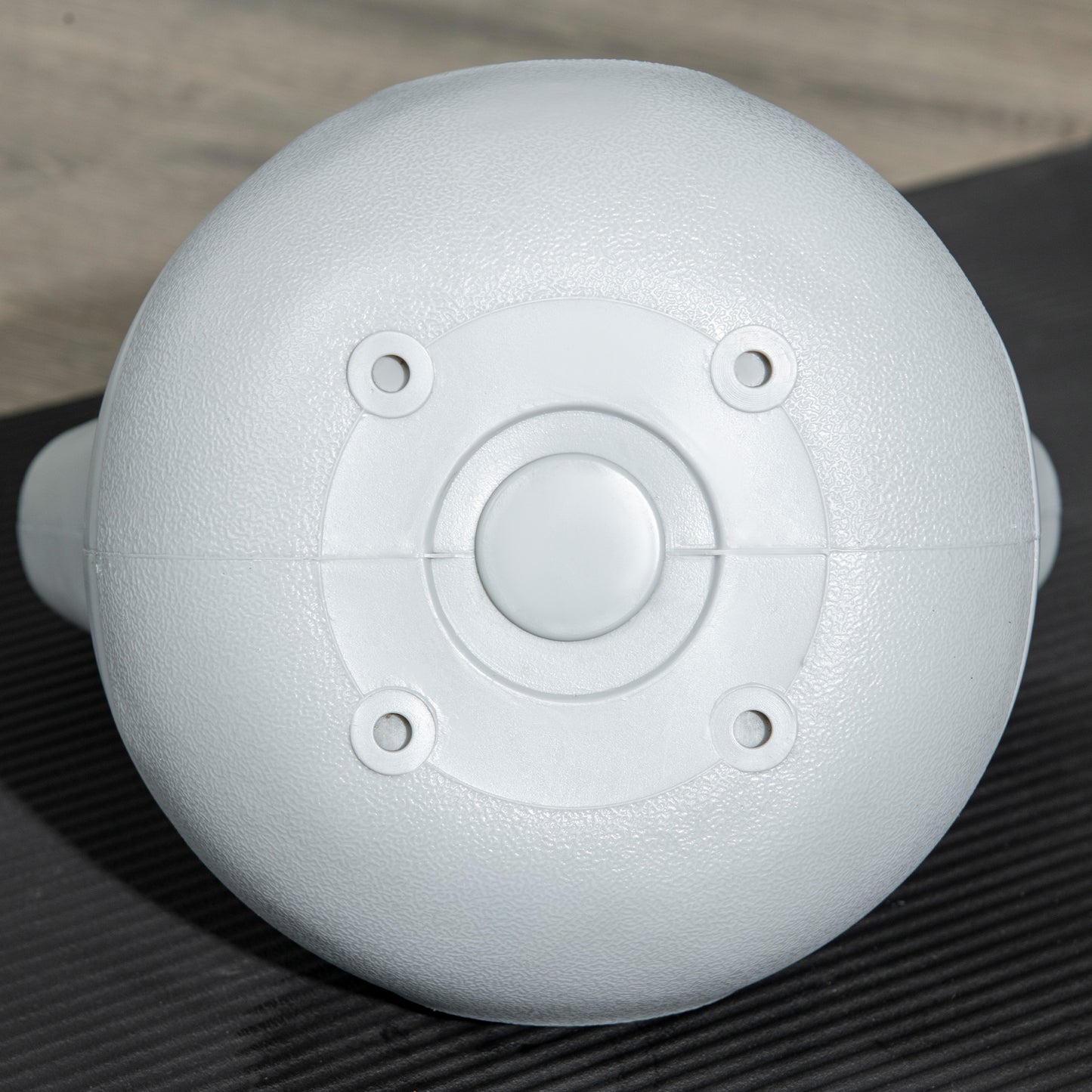 SPORTNOW Kettlebell, 4kg Kettle Bells with Handle for Home Gym Weight Lifting and Strength Training, Yellow and Grey