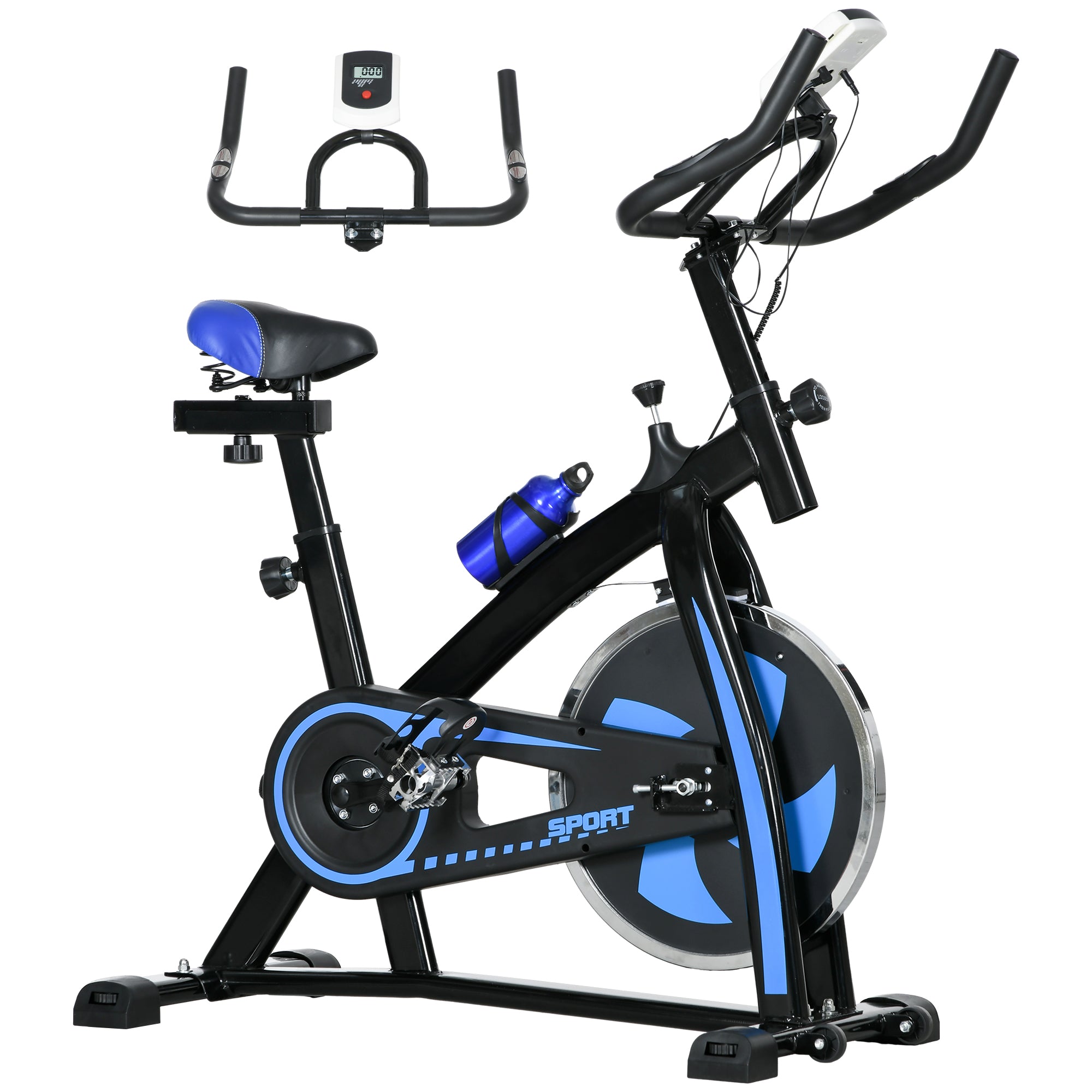 SPORTNOW Exercise Bike Indoor Stationary Bike Cycling Machine With A sportnow-exercise-bike-indoor-stationary-bike-cycling-machine-with-a