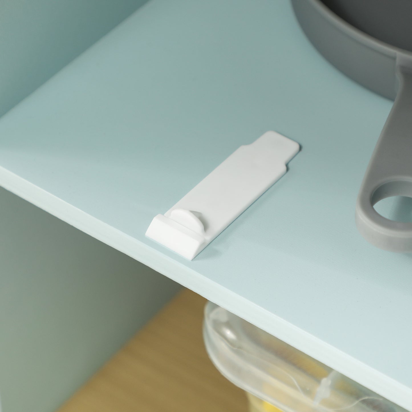 AIYAPLAY Pretend Play Kitchen, Kids Kitchen Playset with Light & Sound Stove, Turning Knobs, Cooking Accessories