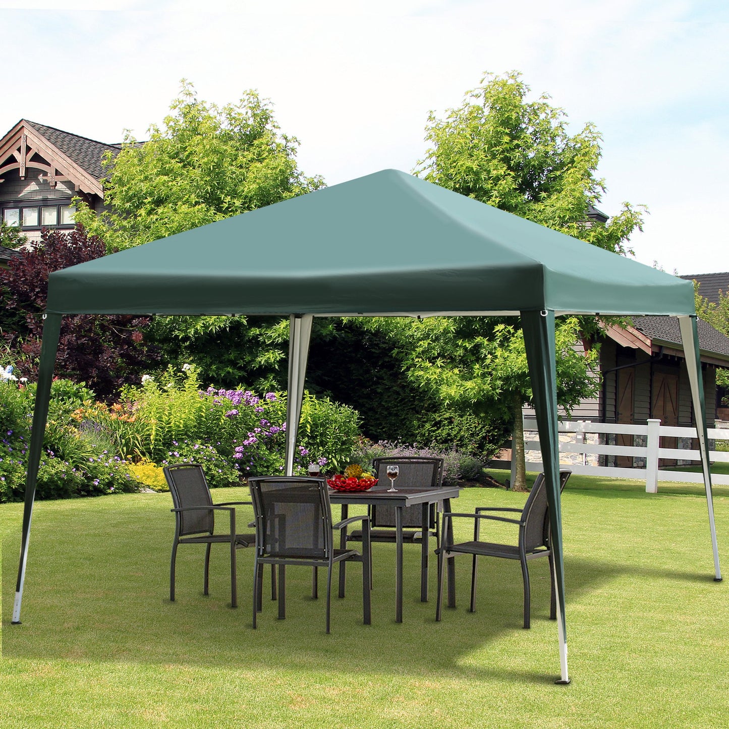 Outsunny 3 x 3 meter Garden Heavy Duty Pop Up Gazebo Marquee Party Tent Folding Wedding Canopy-Green