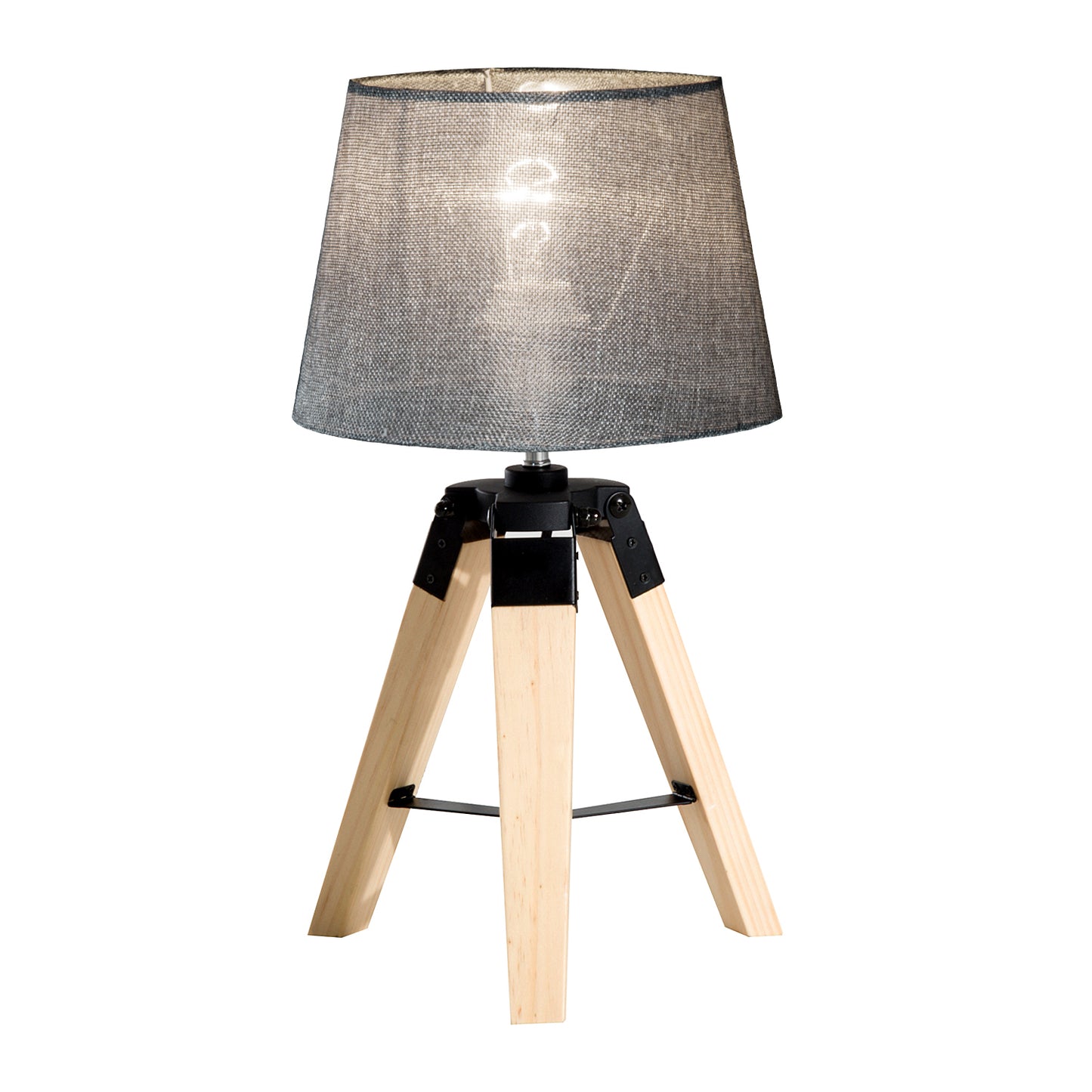 HOMCOM Tripod Table Lamp-Grey