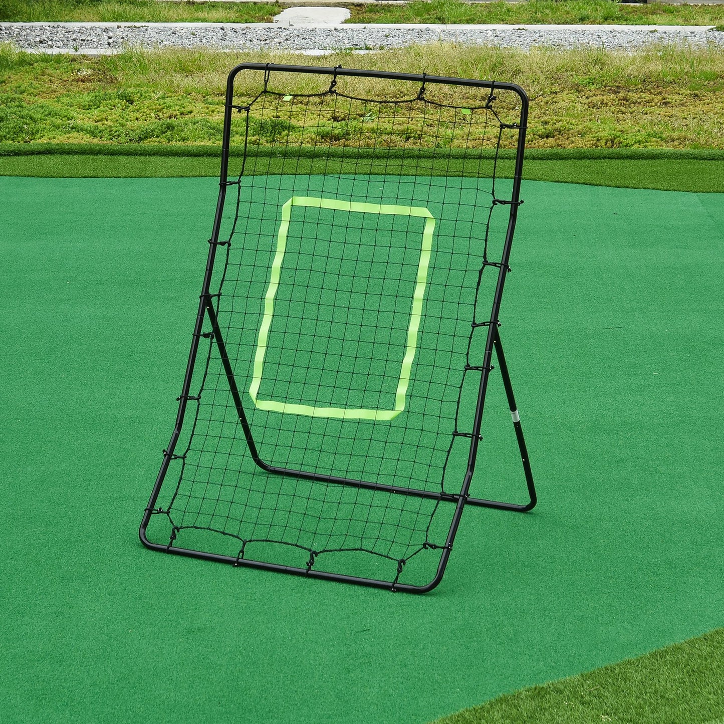 HOMCOM Tall PE Rebounder Net for Sports Target Training 90x80x140cm Black