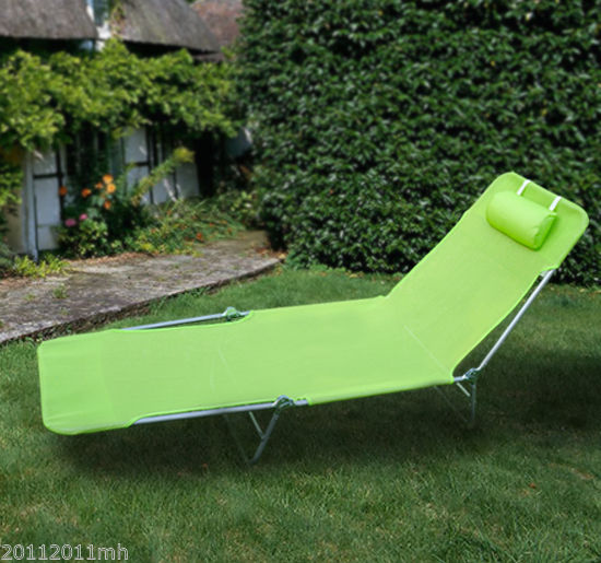 Outsunny Garden Lounger-Lime Green