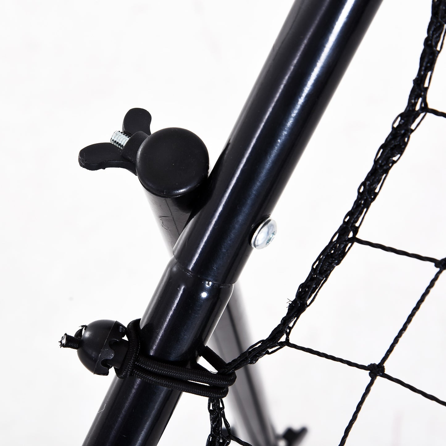 HOMCOM Adults Football Training Aid Multi-Sports Practice W/PE Mesh Metal Tube, 108W x 100D x 65Hcm-Black
