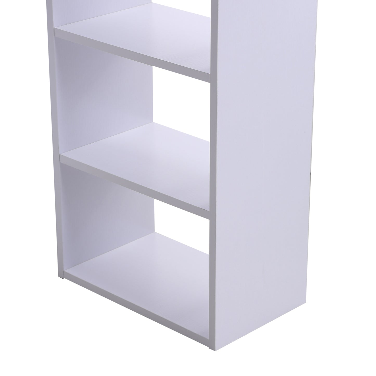 HOMCOM Computer Desk W/ 3 Shelf & Drawers, 120Wx49Dx72H cm - White