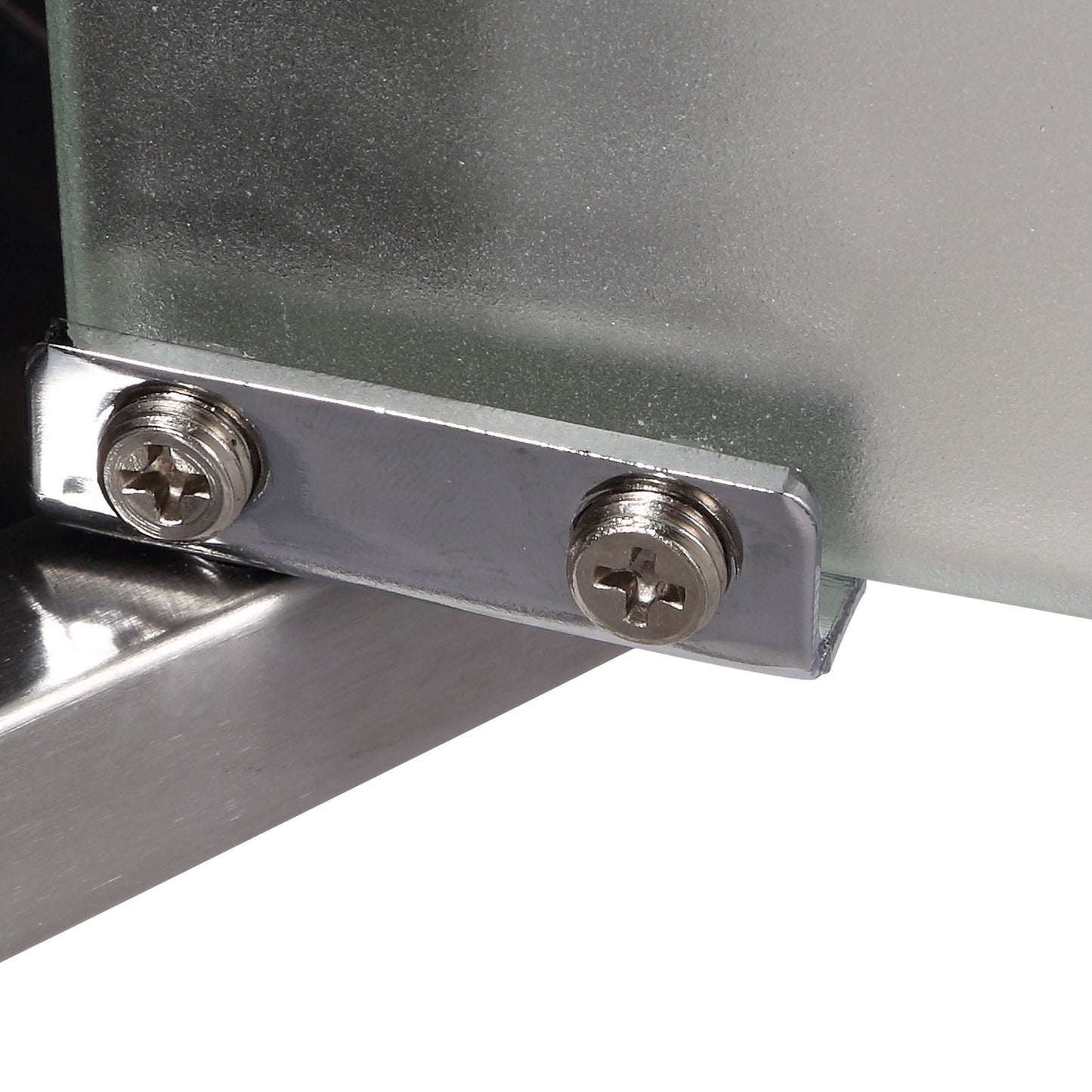 HOMCOM 4 Tier Stainless Steel Wall Mounted Medicine Cabinet Glass Lockable Door Storage Shelves Houseware Bathroom Furniture 60Hx30Wx12D(cm) w/2 Keys