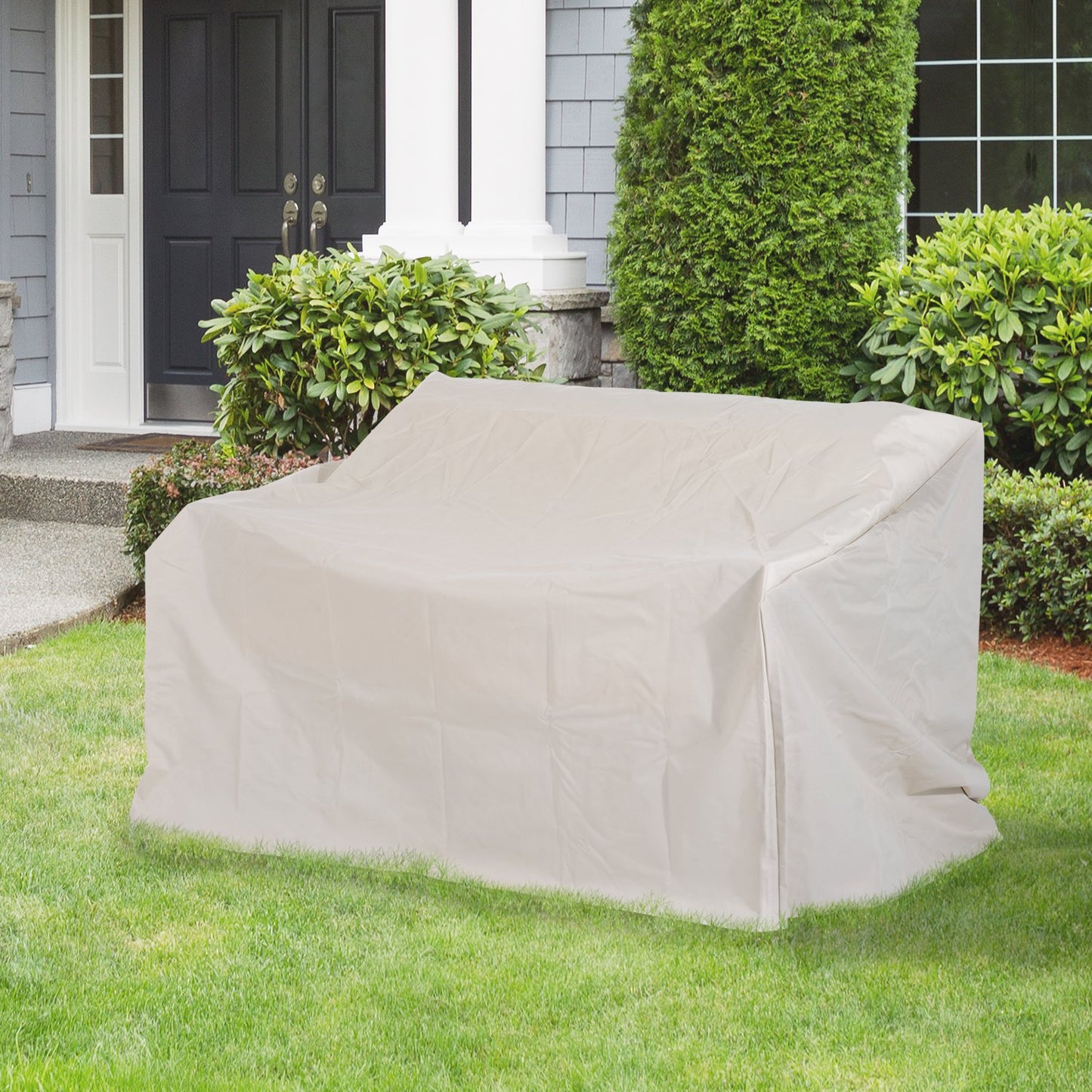 Outsunny Outdoor Furniture Cover 2 Seater Waterproof Protection Tough PVC Wind Rain Dust UV Shelter