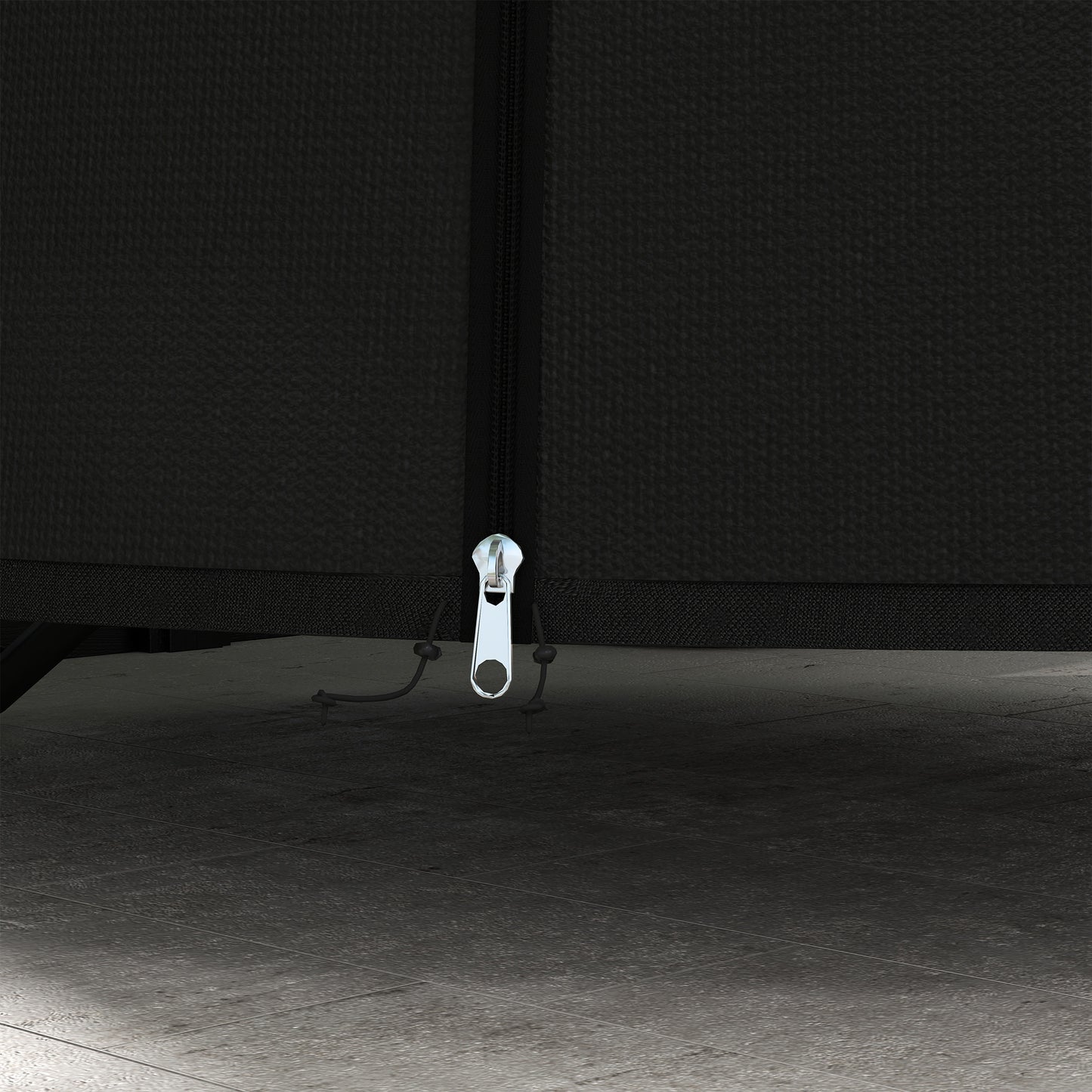 Outsunny Hanging Egg Chair Cover, Outdoor Single Swing Chair Cover, Waterproof Anti-dust Furniture Protector with Zipper, 300D Oxford Fabric for 200 x 230cm Stand, Black