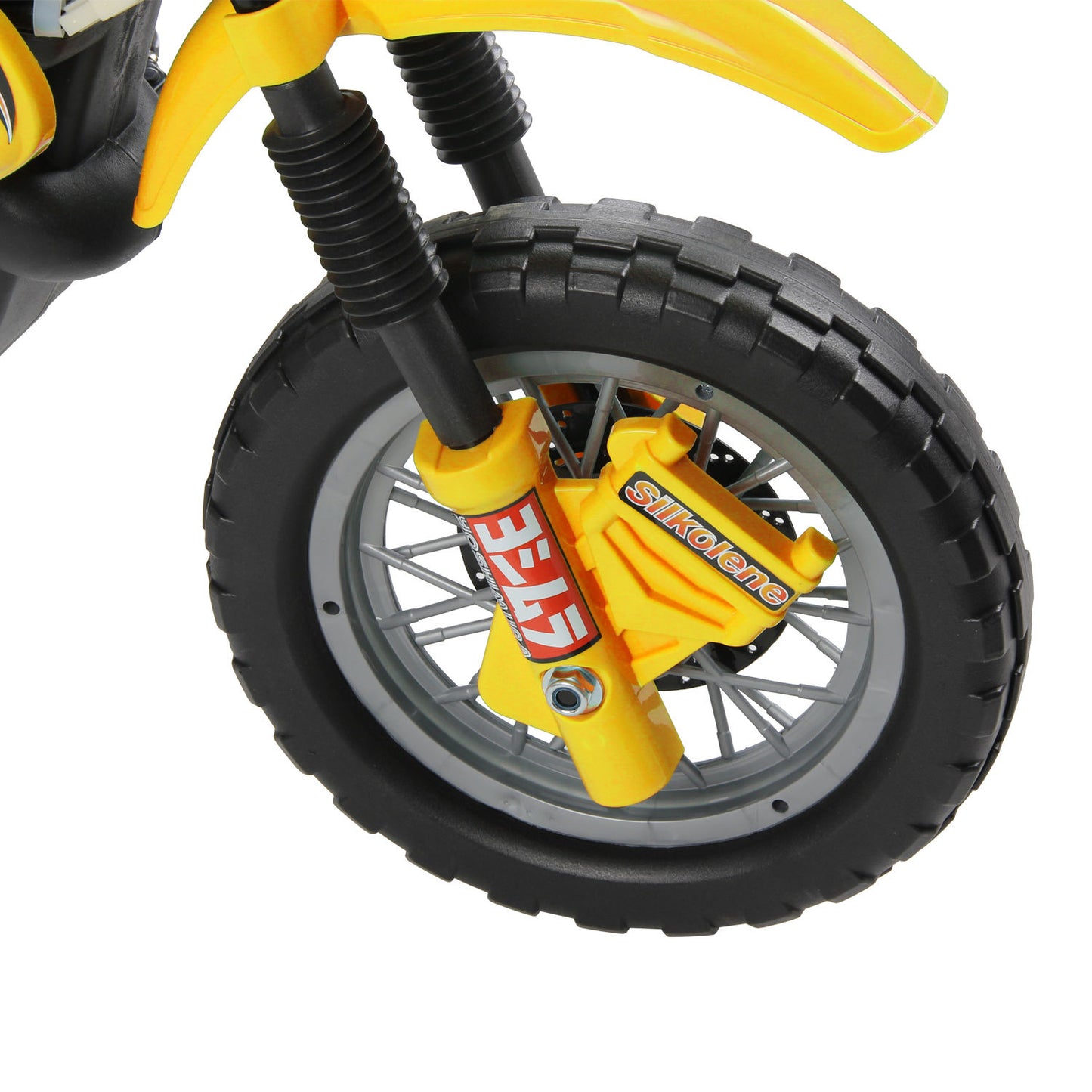 HOMCOM Electric Motorcycle for Kids Ride on Toys-Yellow