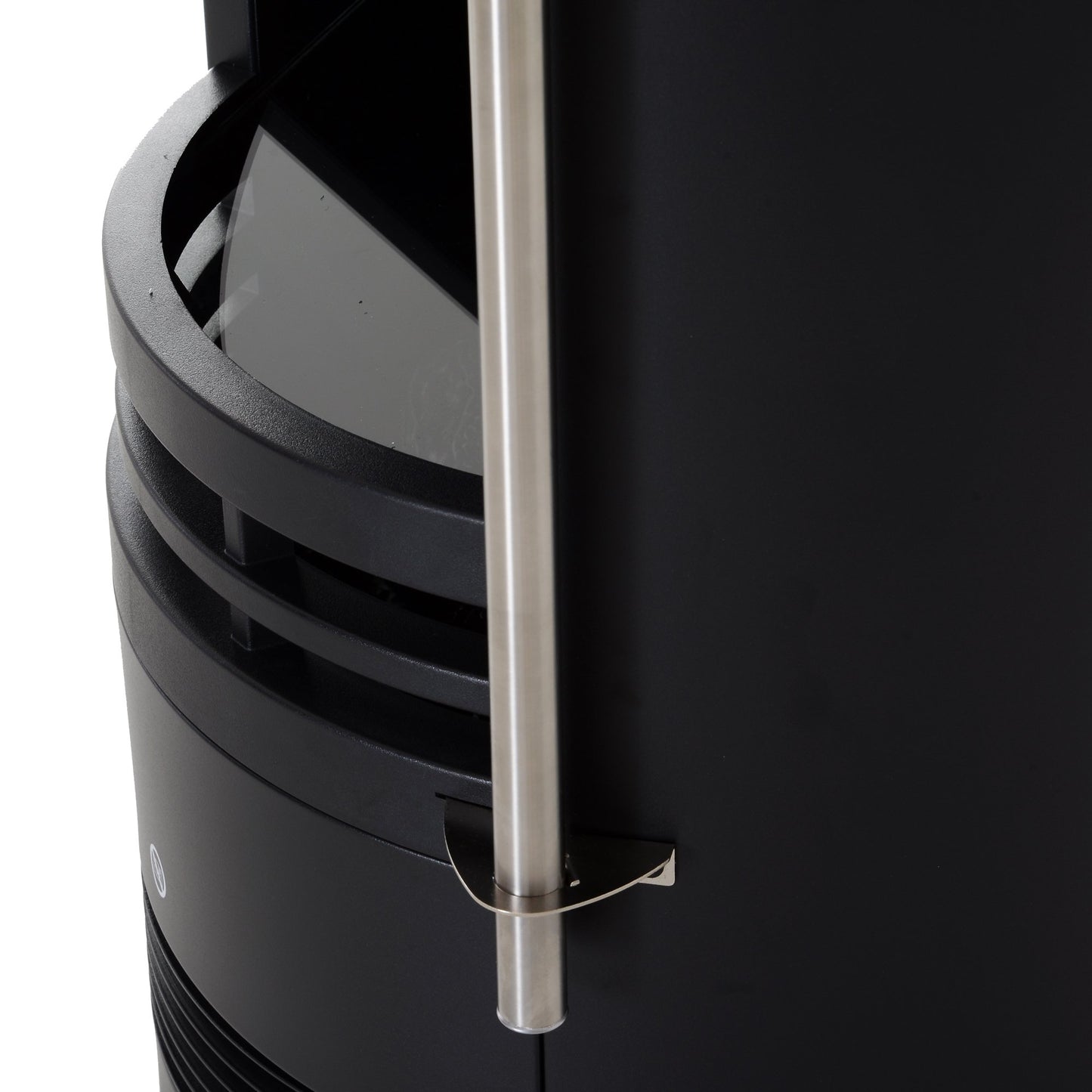 HOMCOM Freestanding Electric Fireplace Heater W/ Thermostat Control, 1000W/2000W-Black