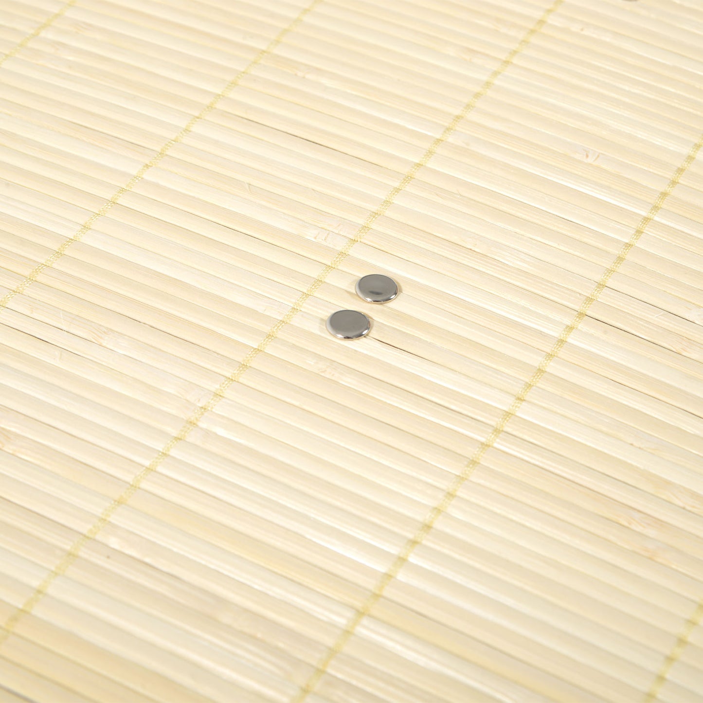 HOMCOM 100L Bamboo Lidded Laundry Compartment Hamper Basket Bamboo colour