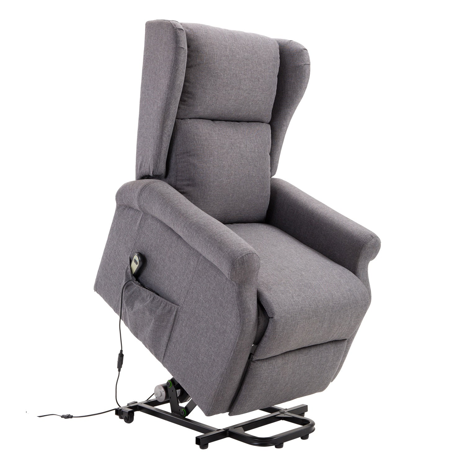 Power lift assist recliner shop chair