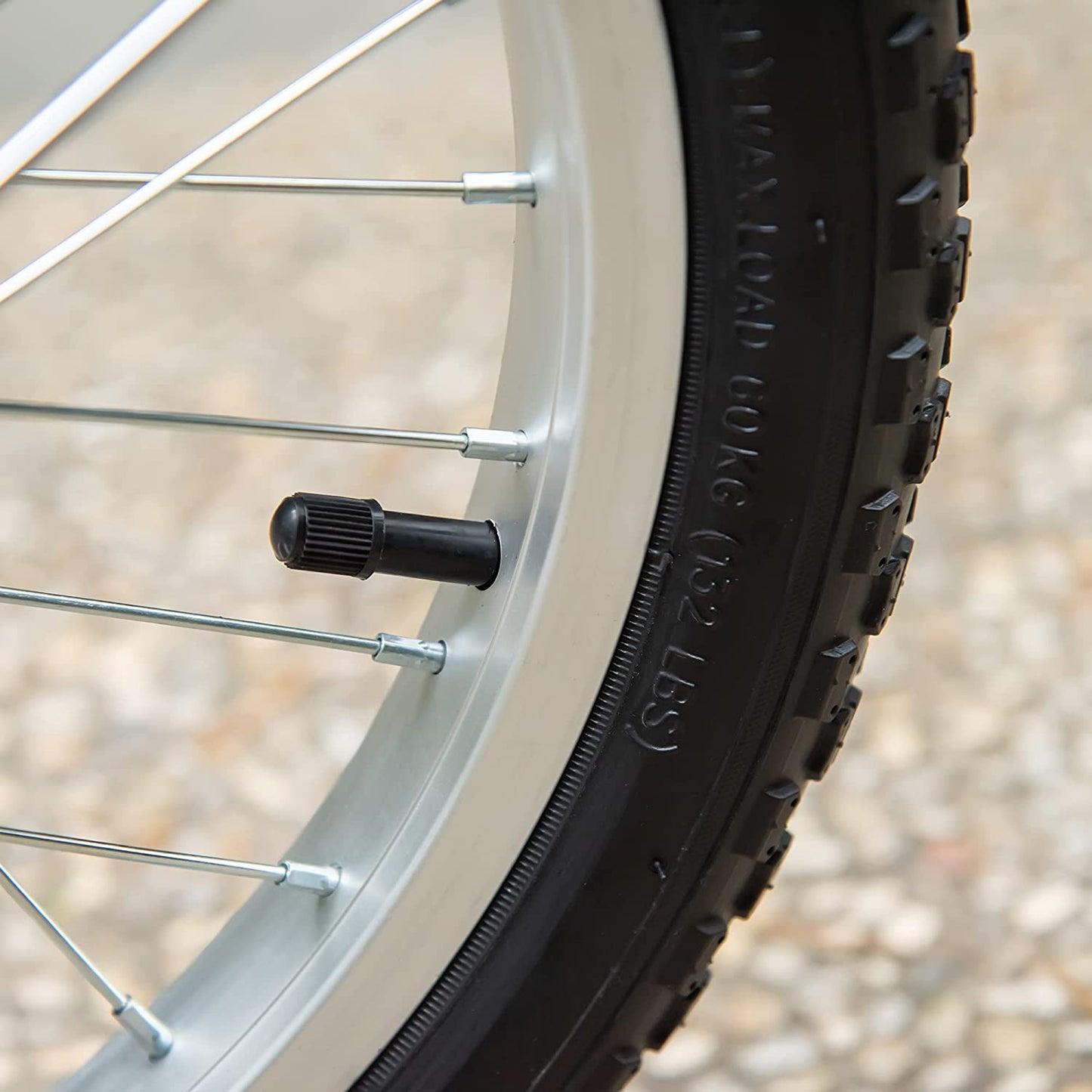 HOMCOM Kids Scooter Adjustable w/ Inflatable Wheel Brake Basket Cupholder Mudguard