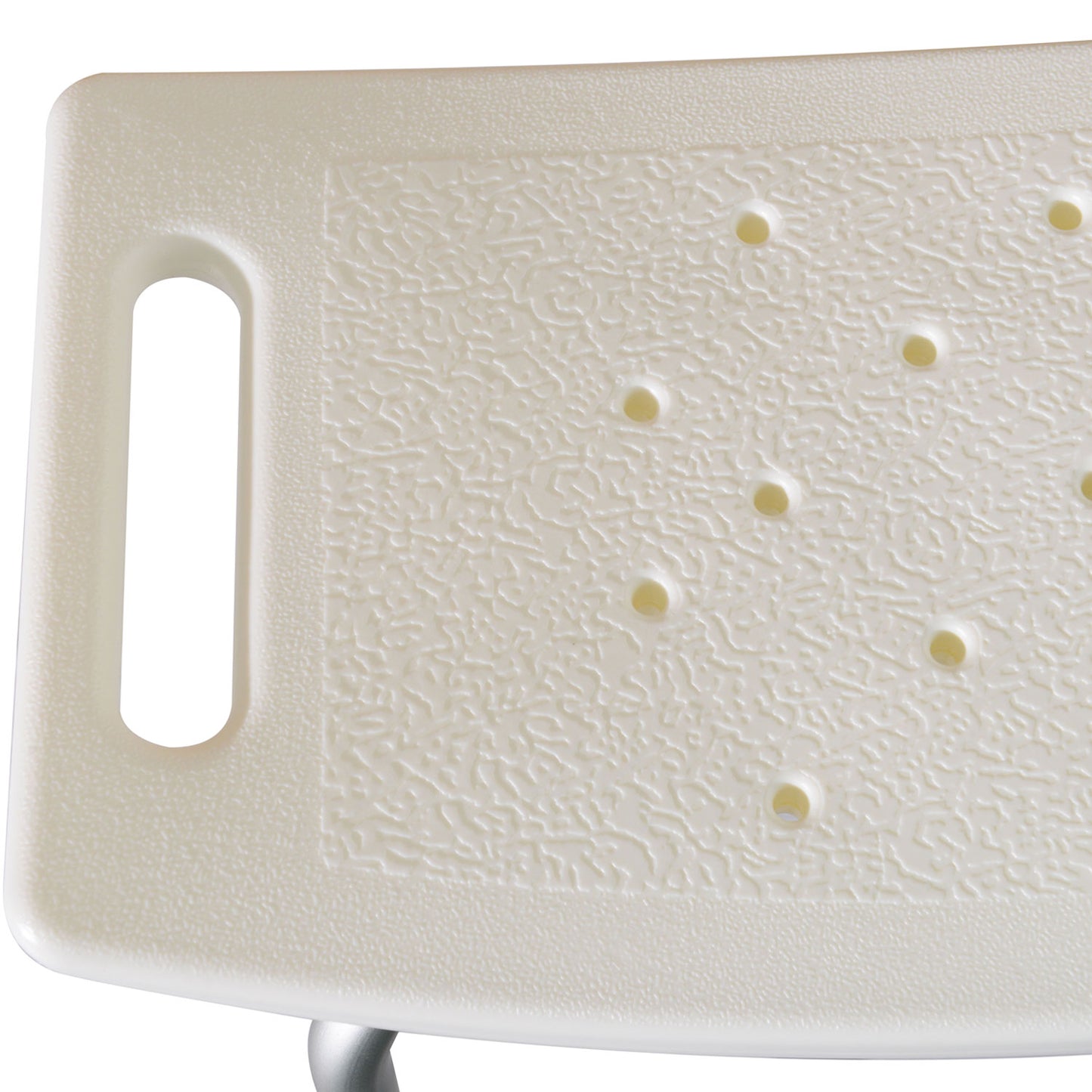 HOMCOM Plastic Non-Slip Portable Bathroom Stool White