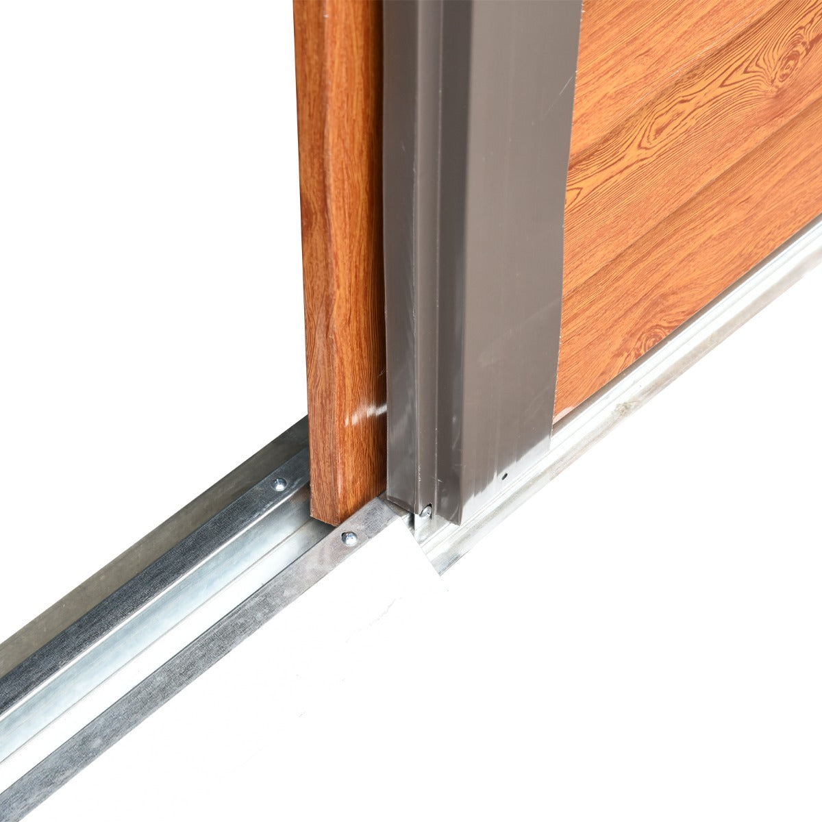 Outsunny 4.9 x 6.3ft Galvanized Steel Garden Shed - Brown