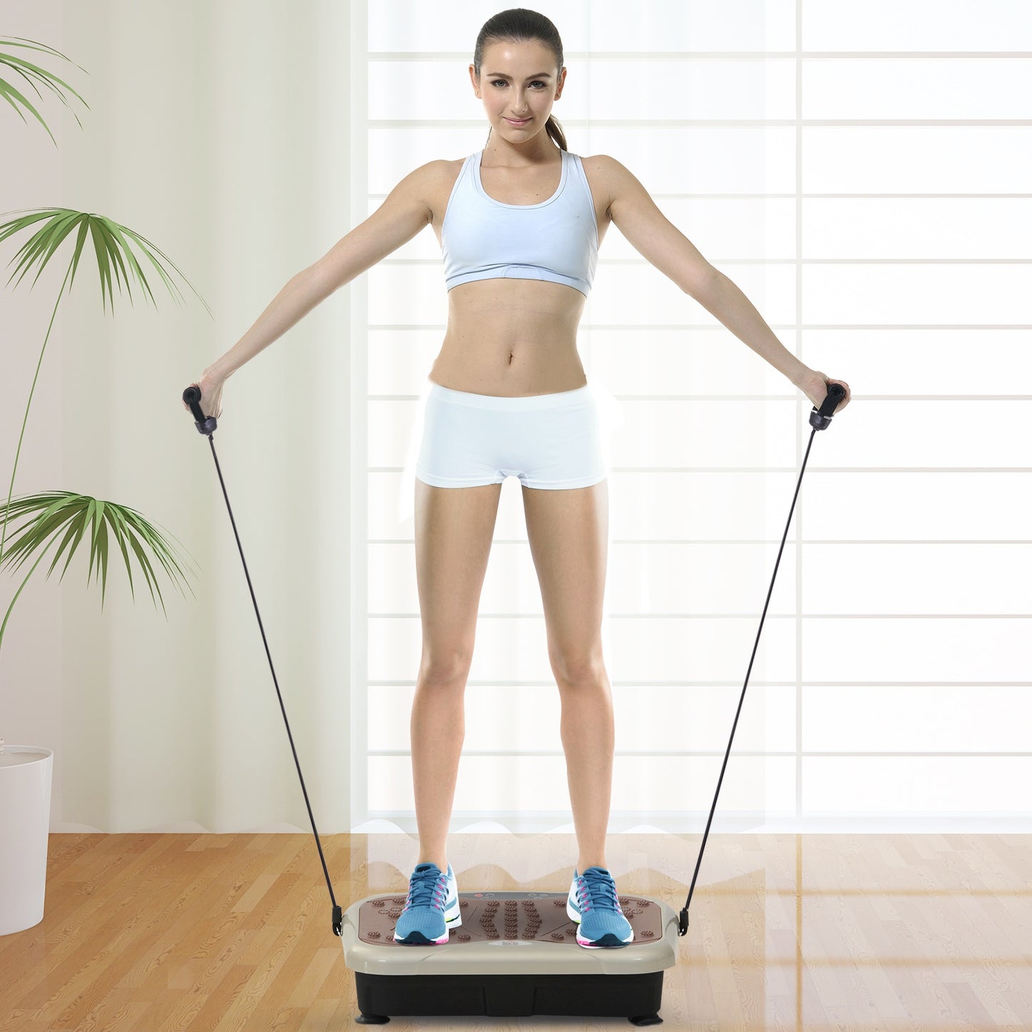 HOMCOM Vibration Plate Machine, 54L x 33W x 14Hcm