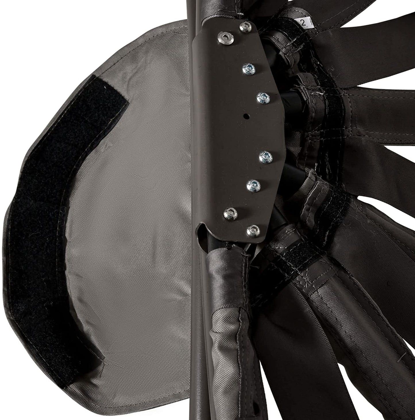 Outsunny Egg Chair with Soft Cushion, Steel Frame and Side Pocket, Garden Patio Basket Chair for Indoor, Outdoor