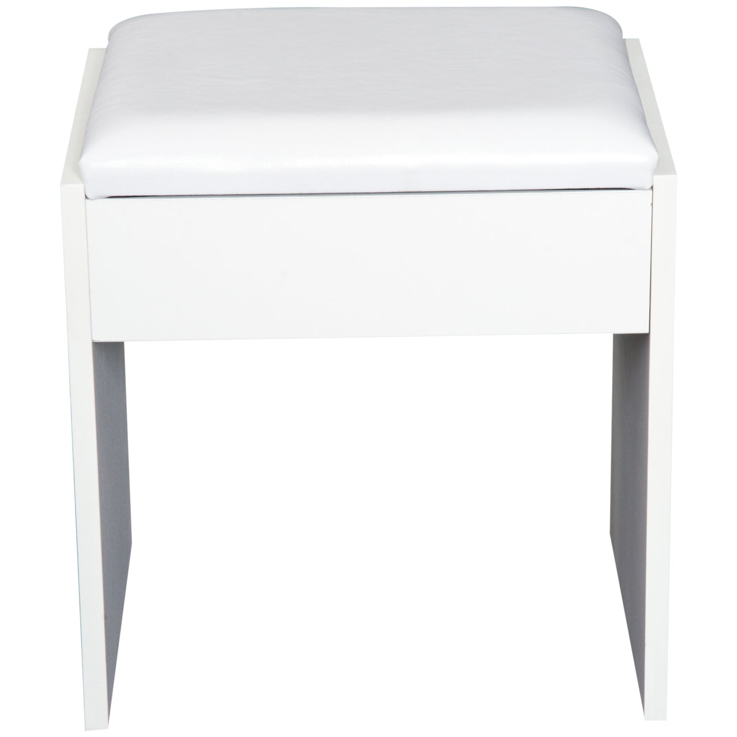 HOMCOM Dressing Table With Flip-up Mirror and Padded Stool-White