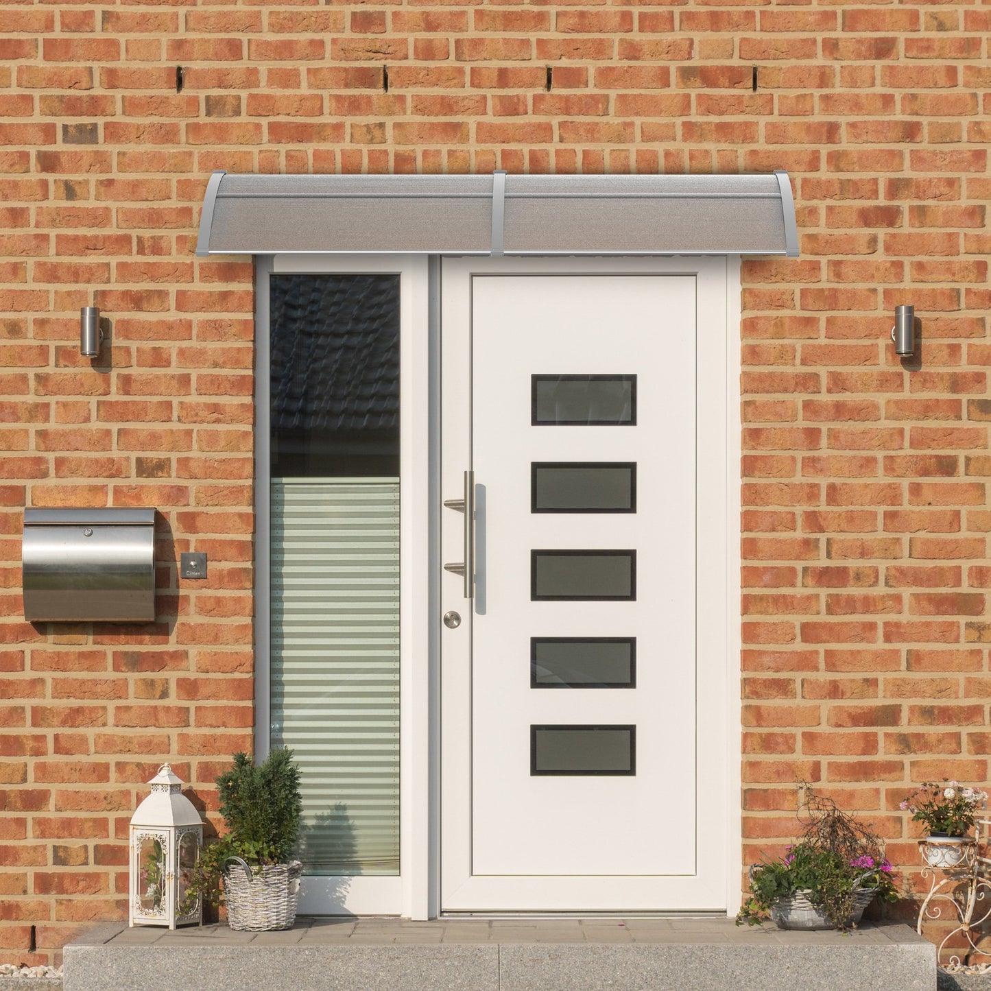 Outsunny Door Canopy Awning Outdoor Window Rain Shelter Cover for Door Porch