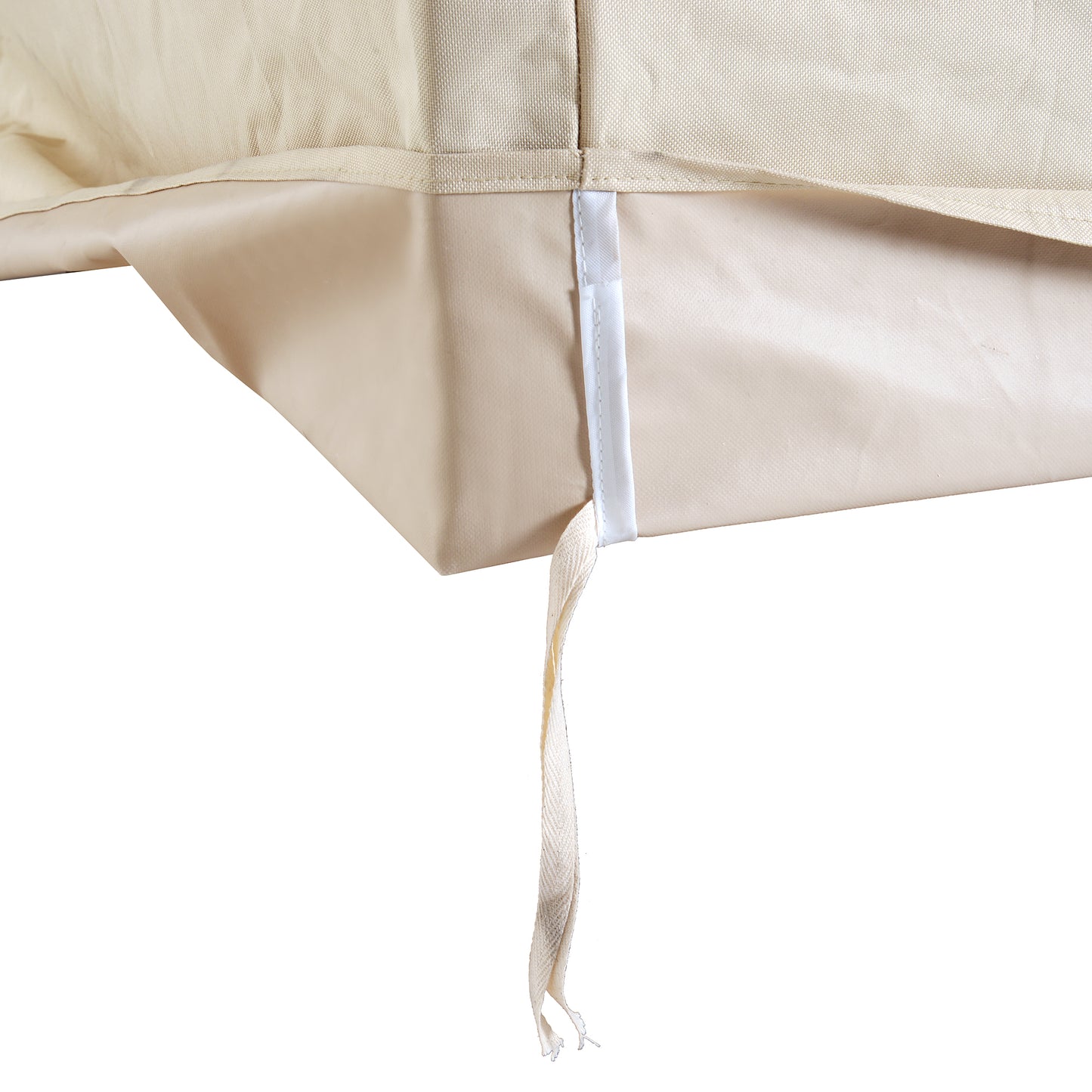 Outsunny Waterproof Furniture Cover For 3 Seat Rattan Sofa, 600D Oxford Cloth, 218Lx111Wx101H cm-Beige/Coffee