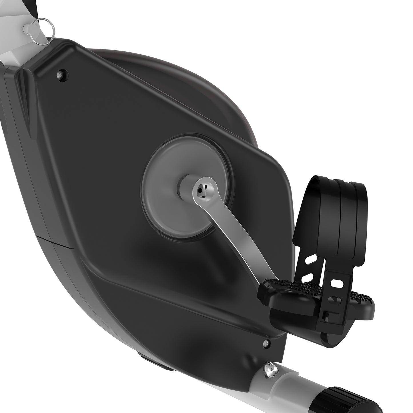 HOMCOM Steel Manual Resistance Exercise Bike w/ LCD Monitor Black