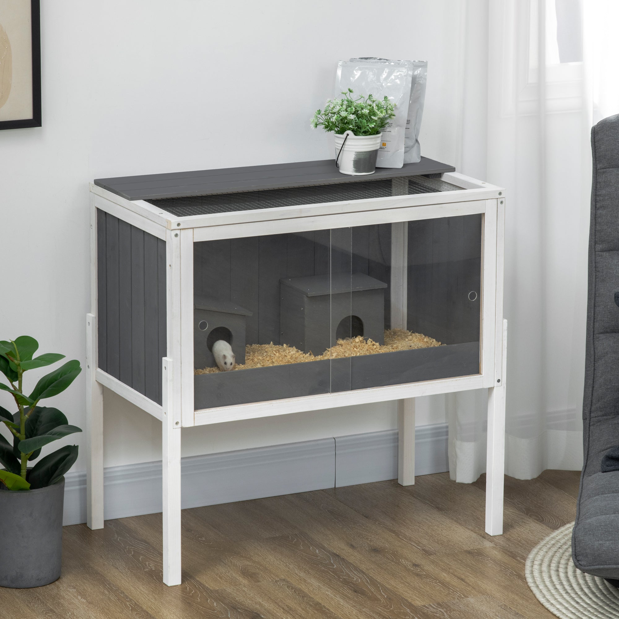 Stunning Hamster Cage With Tortoise Hutch image