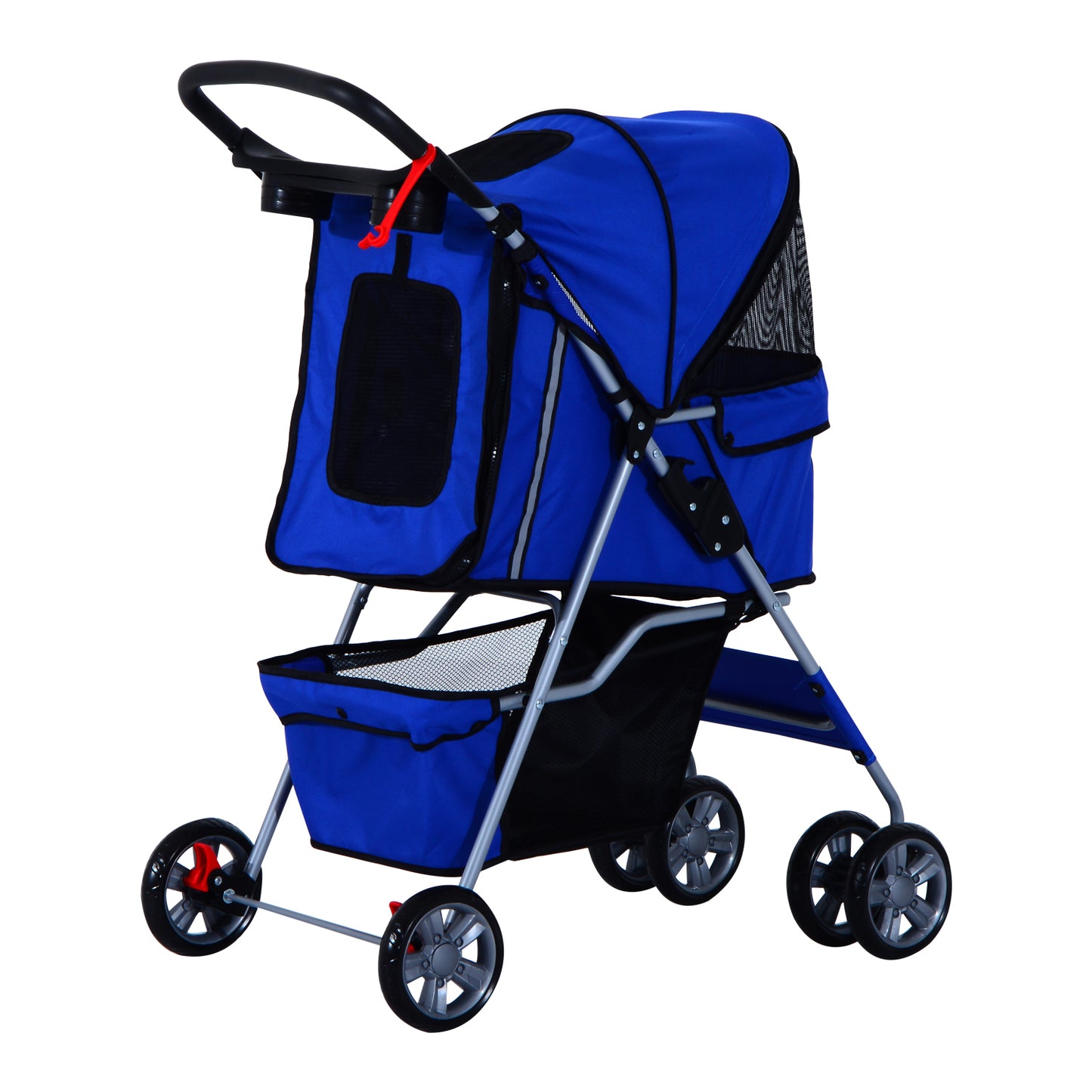 PawHut Dogs 600D Oxford Cloth Pram Blue - Suitable for Small Pets