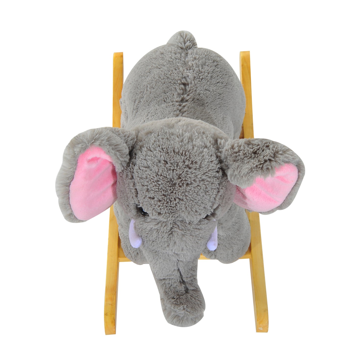 HOMCOM 61L x 23W x 43Hcm Kids Plush Ride On Cute Elephant design-Grey