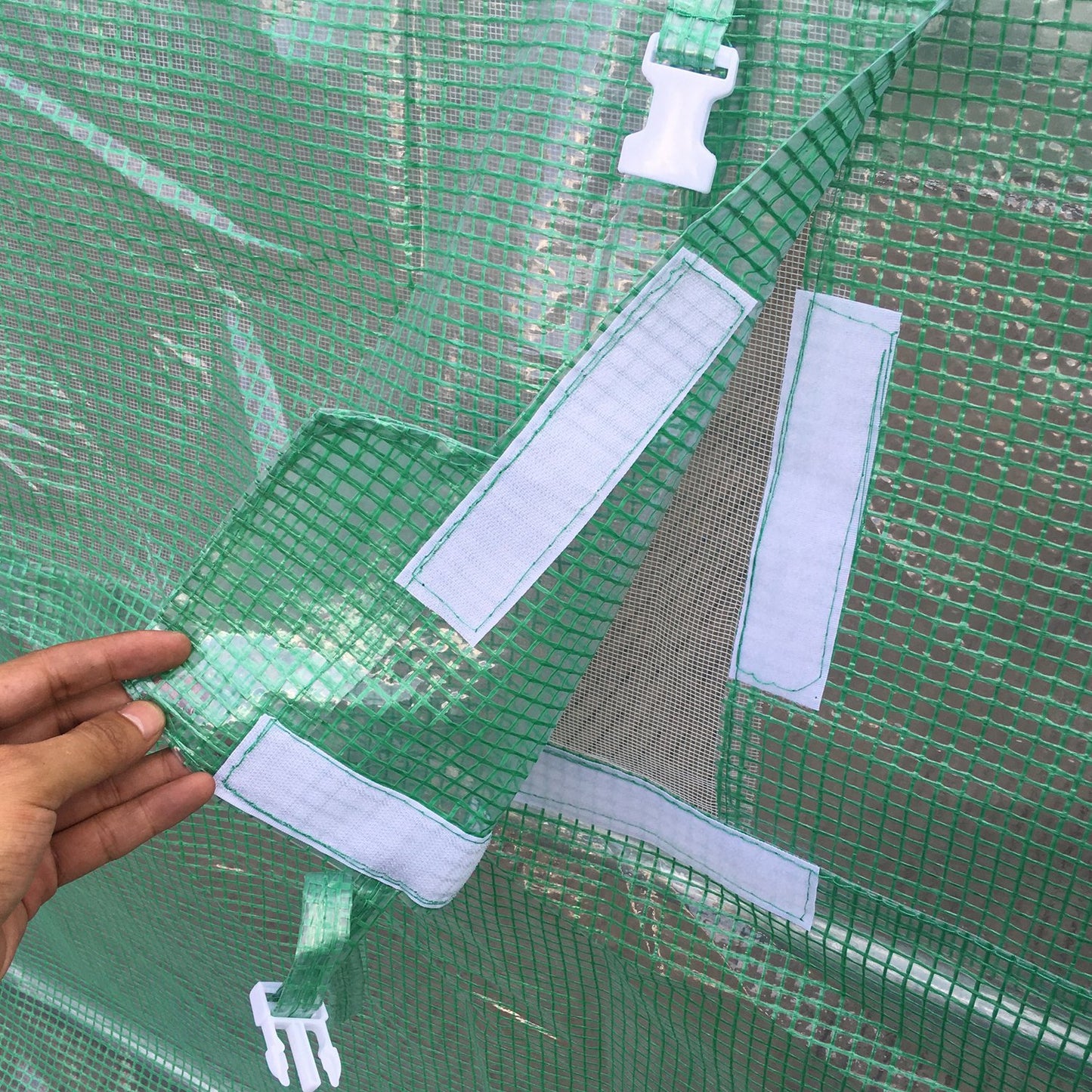 Outsunny Reinforced Walk in Polytunnel Greenhouse, 6x3x2 m