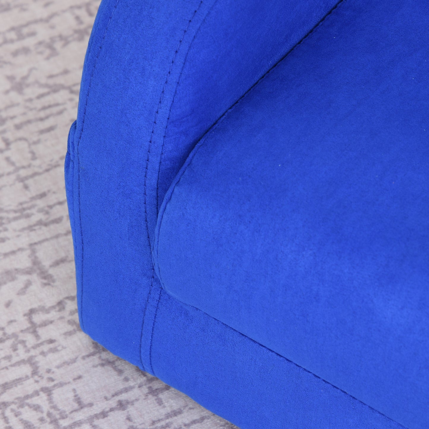 HOMCOM 2 In 1 Kids Children Sofa Chair Bed Folding Couch Soft Flannel Foam Toddler Furniture for 3-4 years old Playroom Bedroom Living Room, Blue