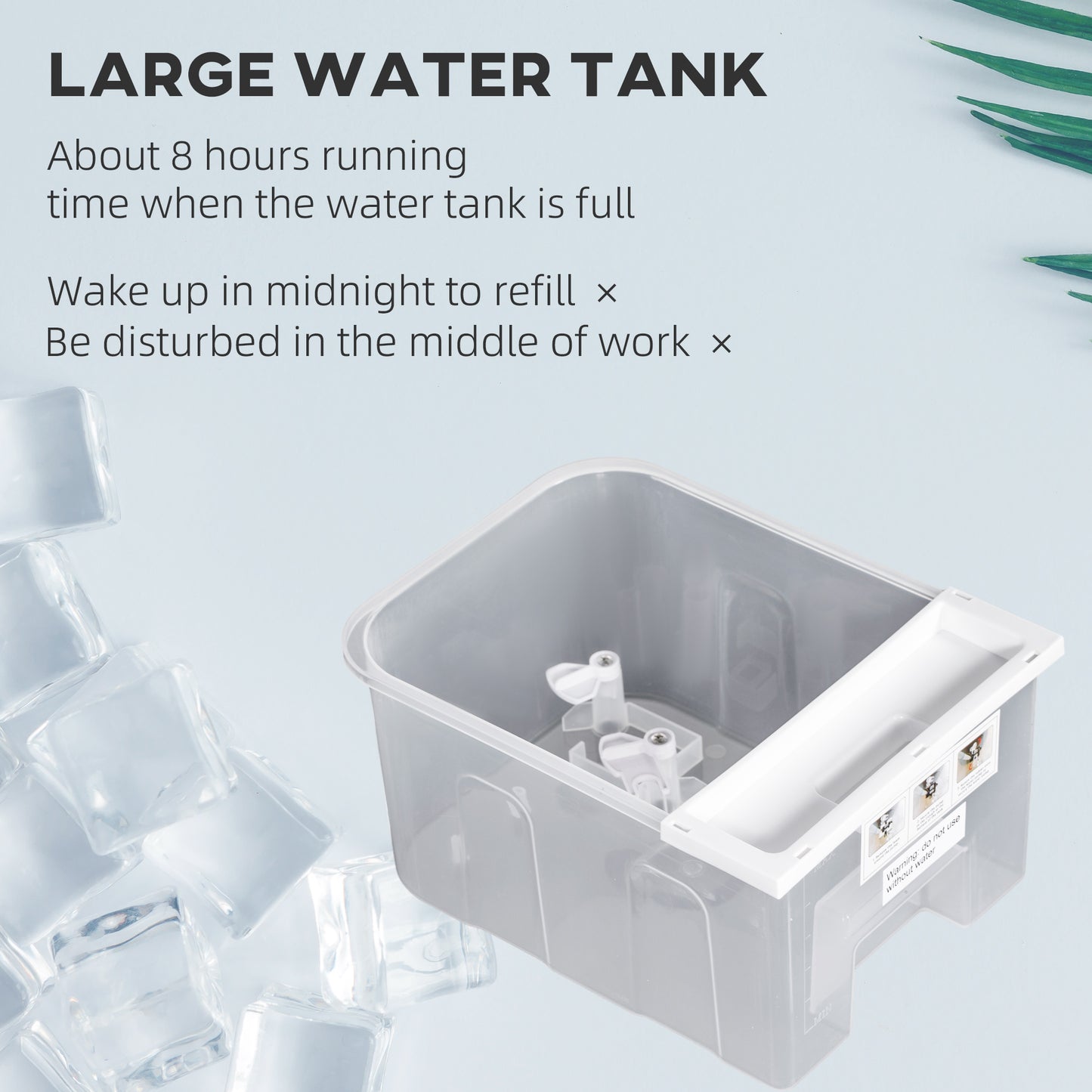 HOMCOM Room Air Cooler with Ice Packs, Ice Cooling Fan Water Conditioner Humidifier Unit with Remote, Timer, Oscillating