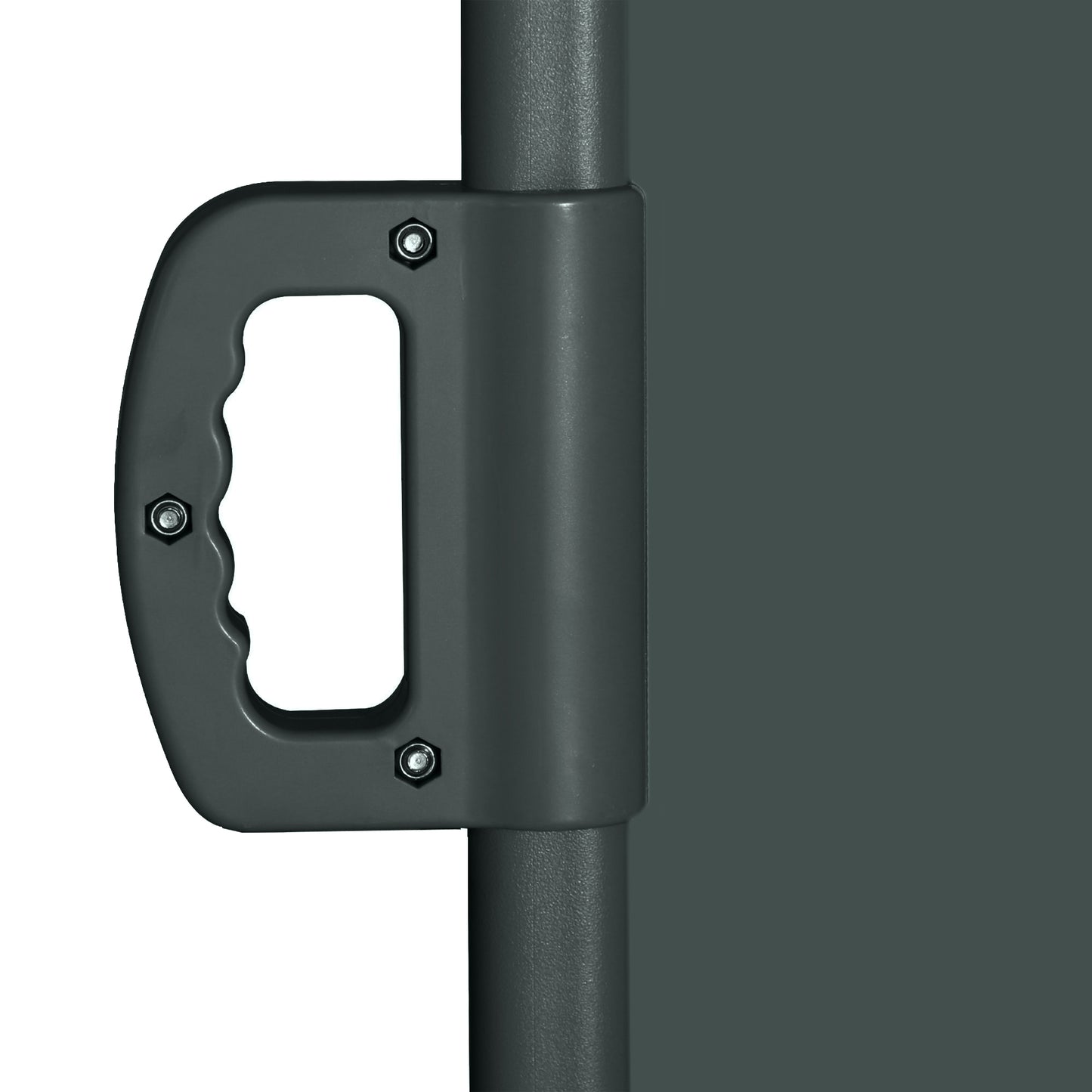 Outsunny 3x2m Retractable Sun Side Awning Screen Fence Patio Garden Wall Balcony Screening Panel Outdoor Blind Privacy Divider, Grey